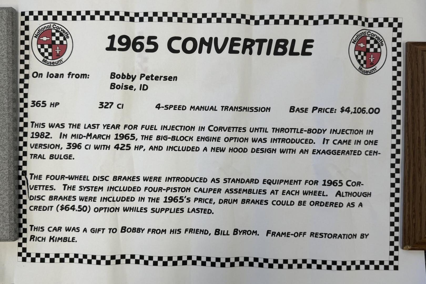 1965 White /White Chevrolet Corvette Convertible (19475S11322) with an V8 327 engine, 4 Speed transmission, located at 2304 W. Main St., Boise, ID, 83702, (208) 342-7777, 43.622105, -116.218658 - 1965 CHEVROLET - Photo#30