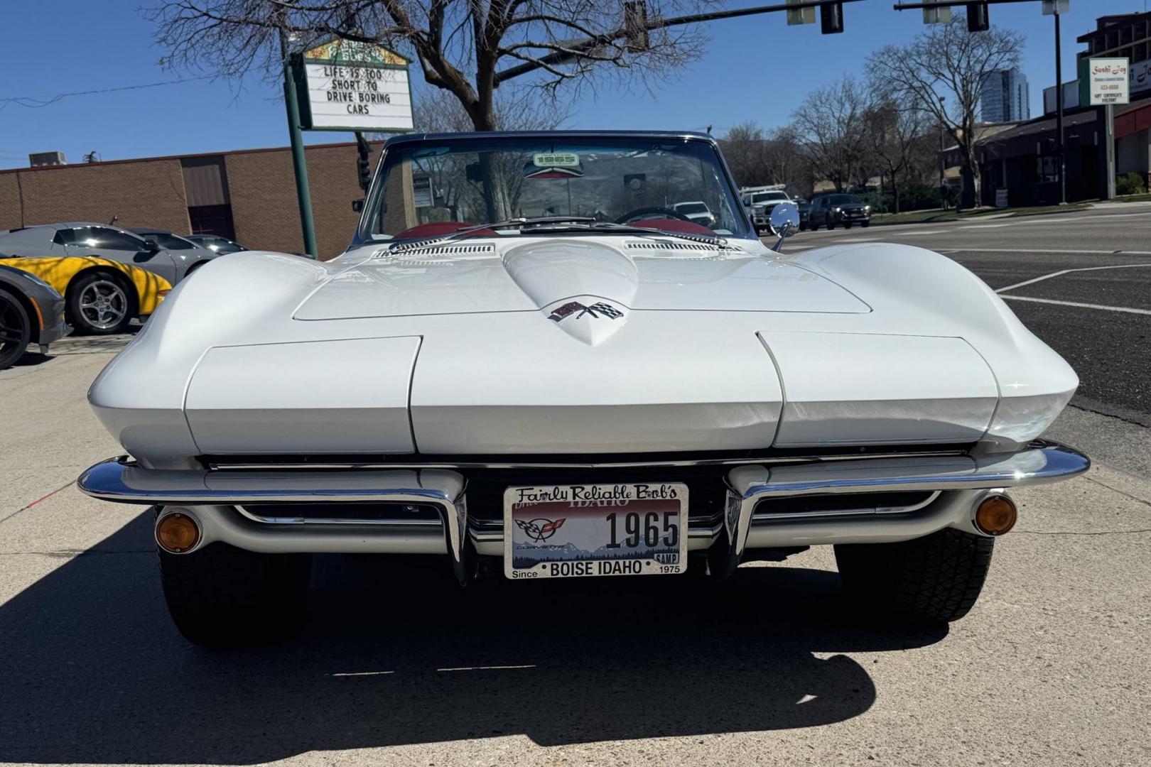 1965 White /White Chevrolet Corvette Convertible (19475S11322) with an V8 327 engine, 4 Speed transmission, located at 2304 W. Main St., Boise, ID, 83702, (208) 342-7777, 43.622105, -116.218658 - 1965 CHEVROLET - Photo#4
