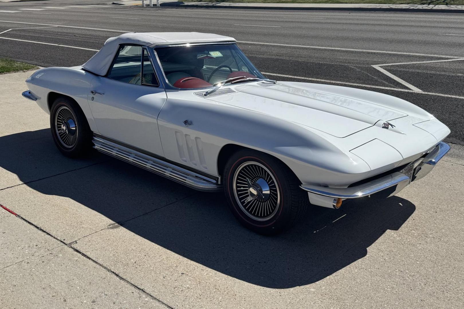 1965 White /White Chevrolet Corvette Convertible (19475S11322) with an V8 327 engine, 4 Speed transmission, located at 2304 W. Main St., Boise, ID, 83702, (208) 342-7777, 43.622105, -116.218658 - 1965 CHEVROLET - Photo#8