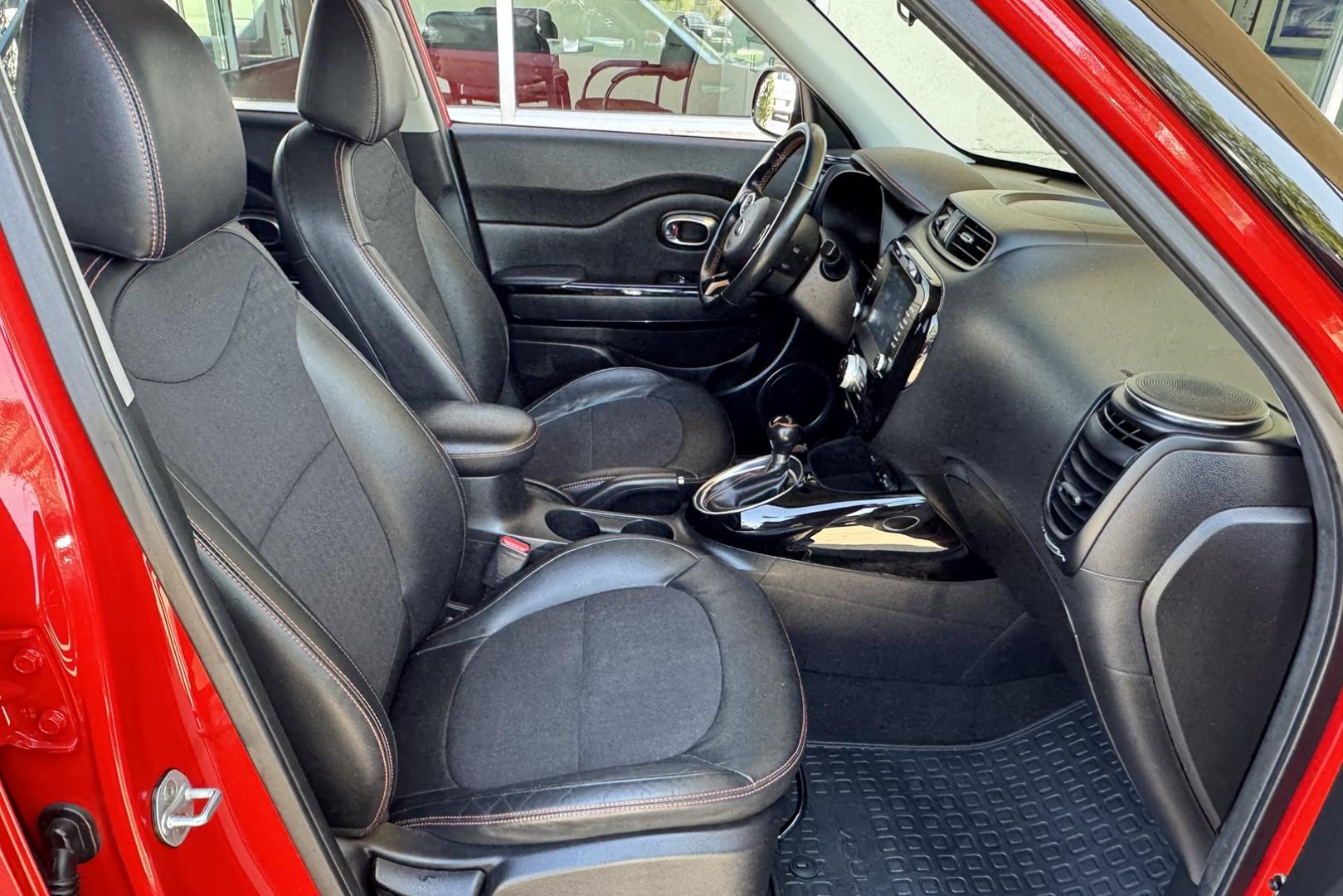 2018 Red /Black KIA Soul ! (KNDJX3AA1J7) with an 4 Cyl 1.6 Liter Turbo engine, Automatic 7 Speed transmission, located at 2304 W. Main St., Boise, ID, 83702, (208) 342-7777, 43.622105, -116.218658 - New Tires! Great Fuel Economy! - Photo#17