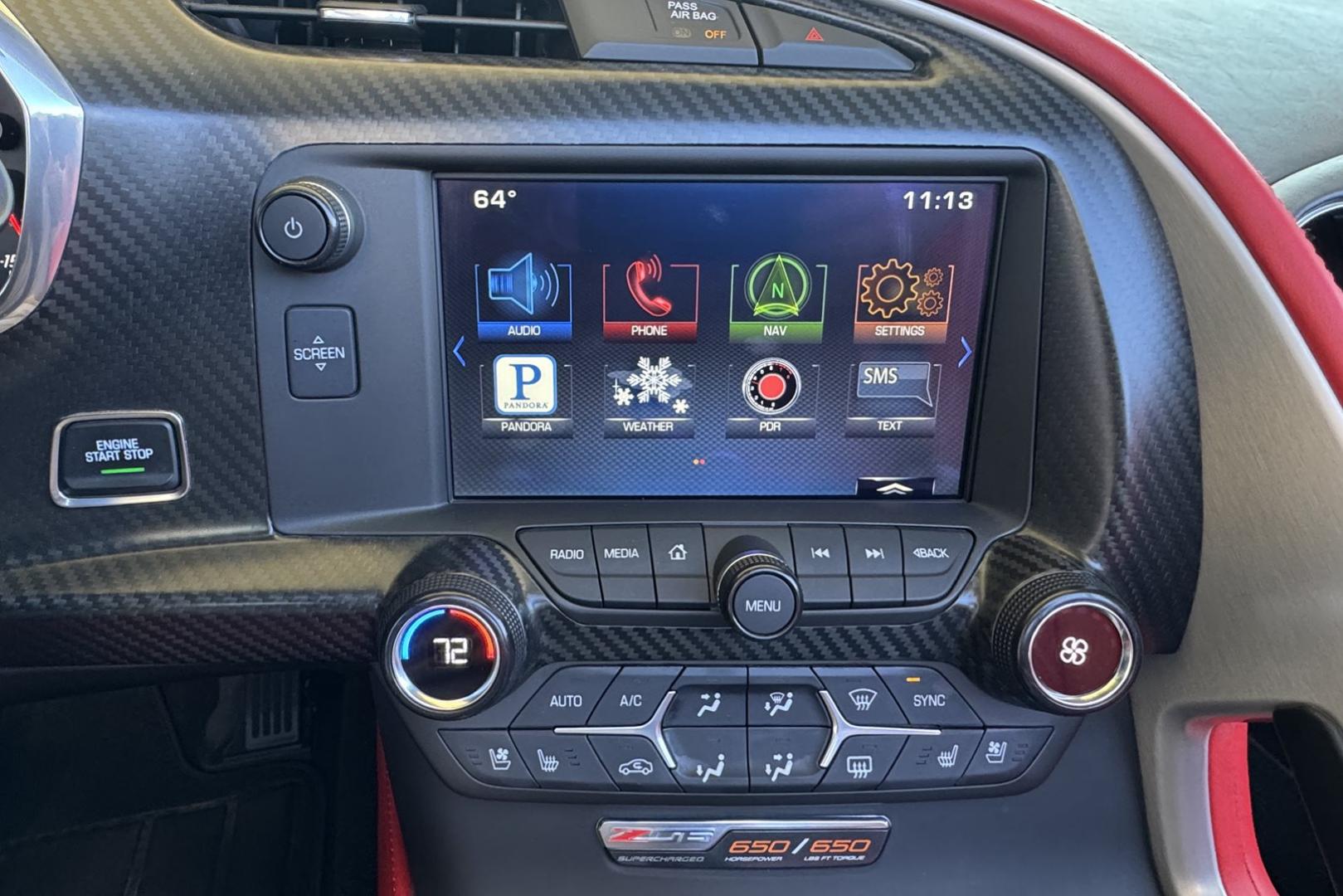 2015 Cyber Gray /Adrenaline Red Chevrolet Corvette Stingray 3LZ Z07 (1G1YT3D63F5) with an V8 6.2 Liter Supercharged engine, 7 Speed Manual transmission, located at 2304 W. Main St., Boise, ID, 83702, (208) 342-7777, 43.622105, -116.218658 - Shown By Appointment Only! PPF covering front to back of the car! This is the one to get! - Photo#9