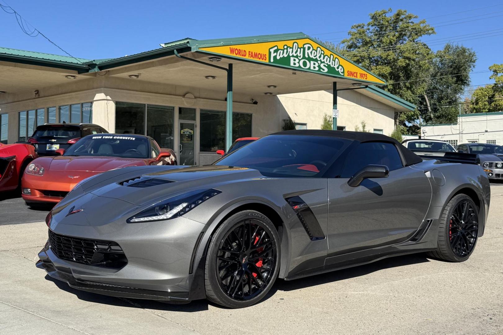 2015 Cyber Gray /Adrenaline Red Chevrolet Corvette Stingray 3LZ Z07 (1G1YT3D63F5) with an V8 6.2 Liter Supercharged engine, 7 Speed Manual transmission, located at 2304 W. Main St., Boise, ID, 83702, (208) 342-7777, 43.622105, -116.218658 - Shown By Appointment Only! PPF covering front to back of the car! This is the one to get! - Photo#20