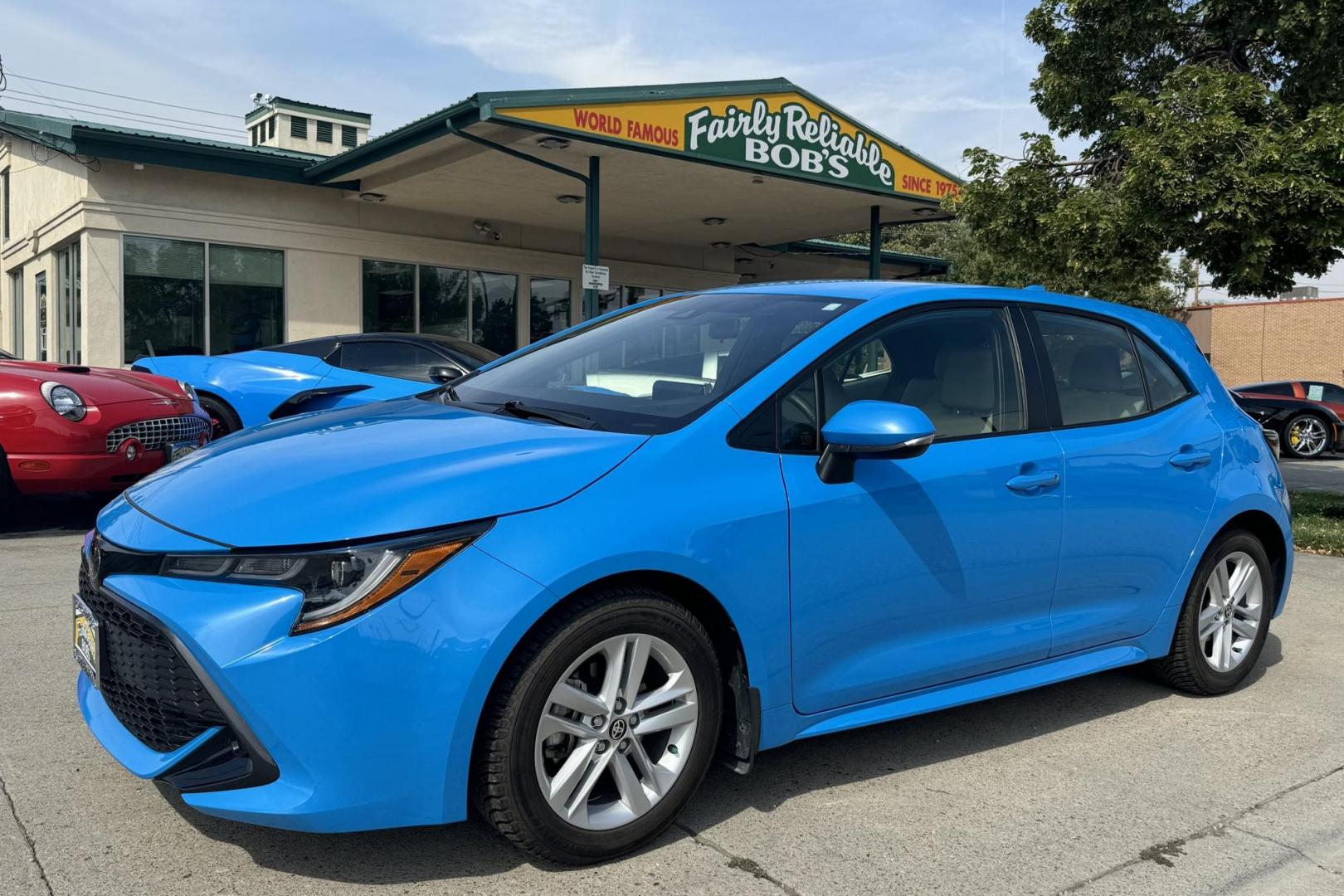 2022 Blue Flame /Gray Two-Tone TOYOTA COROLLA HATCHBACK SE (JTND4MBE6N3) with an 4 Cyl 2.0 Liter engine, Automatic transmission, located at 2304 W. Main St., Boise, ID, 83702, (208) 342-7777, 43.622105, -116.218658 - 2022 TOYOTA - Photo#0
