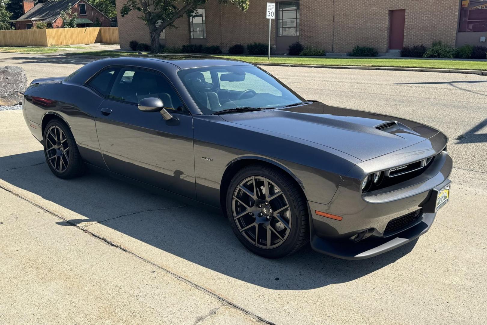 2019 Maximum Steel Metallic /Black Dodge Challenger R/T Plus (2C3CDZBT9KH) with an 5.7L V8 OHV 16V engine, Automatic 8 Speed transmission, located at 2304 W. Main St., Boise, ID, 83702, (208) 342-7777, 43.622105, -116.218658 - Photo#1