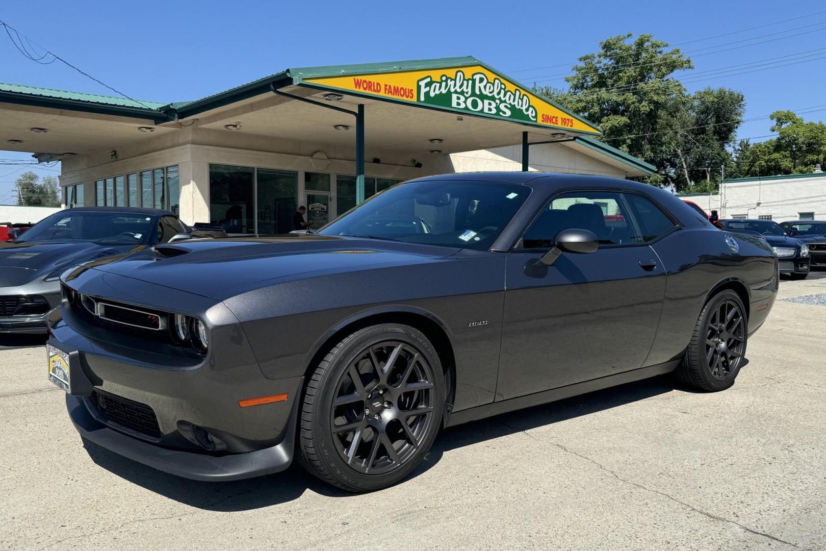 2019 Maximum Steel Metallic /Black Dodge Challenger R/T Plus (2C3CDZBT9KH) with an 5.7L V8 OHV 16V engine, Automatic 8 Speed transmission, located at 2304 W. Main St., Boise, ID, 83702, (208) 342-7777, 43.622105, -116.218658 - Photo#0