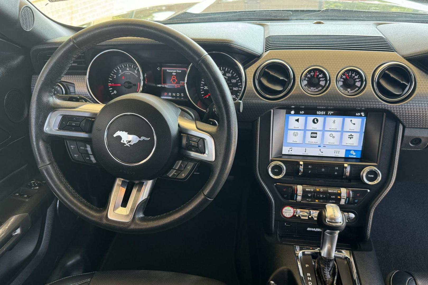 2017 Gray /Black Ford Mustang (1FA6P8TH2H5) with an 4 Cyl 2.4 Liter EcoBoost engine, Automatic 6 Speed transmission, located at 2304 W. Main St., Boise, ID, 83702, (208) 342-7777, 43.622105, -116.218658 - 2017 Ford Mustang EcoBoost Premium - Photo#10