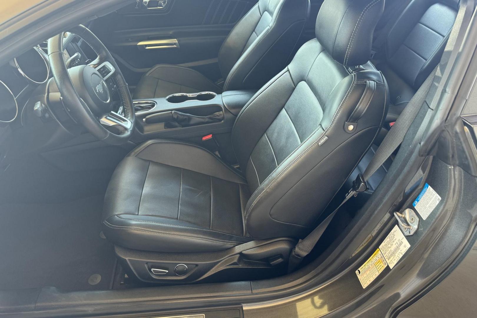 2017 Gray /Black Ford Mustang (1FA6P8TH2H5) with an 4 Cyl 2.4 Liter EcoBoost engine, Automatic 6 Speed transmission, located at 2304 W. Main St., Boise, ID, 83702, (208) 342-7777, 43.622105, -116.218658 - 2017 Ford Mustang EcoBoost Premium - Photo#5
