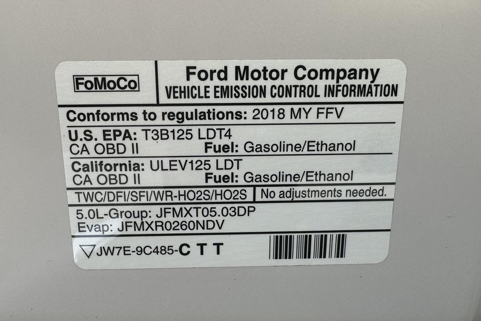 2018 Oxford White /Gray Ford F-150 (1FTEW1E5XJF) with an V8 5.0 Liter engine, Automatic 10 Speed transmission, located at 2304 W. Main St., Boise, ID, 83702, (208) 342-7777, 43.622105, -116.218658 - 2018 Ford F-150 SuperCrew XLT 4x4 - Photo#12