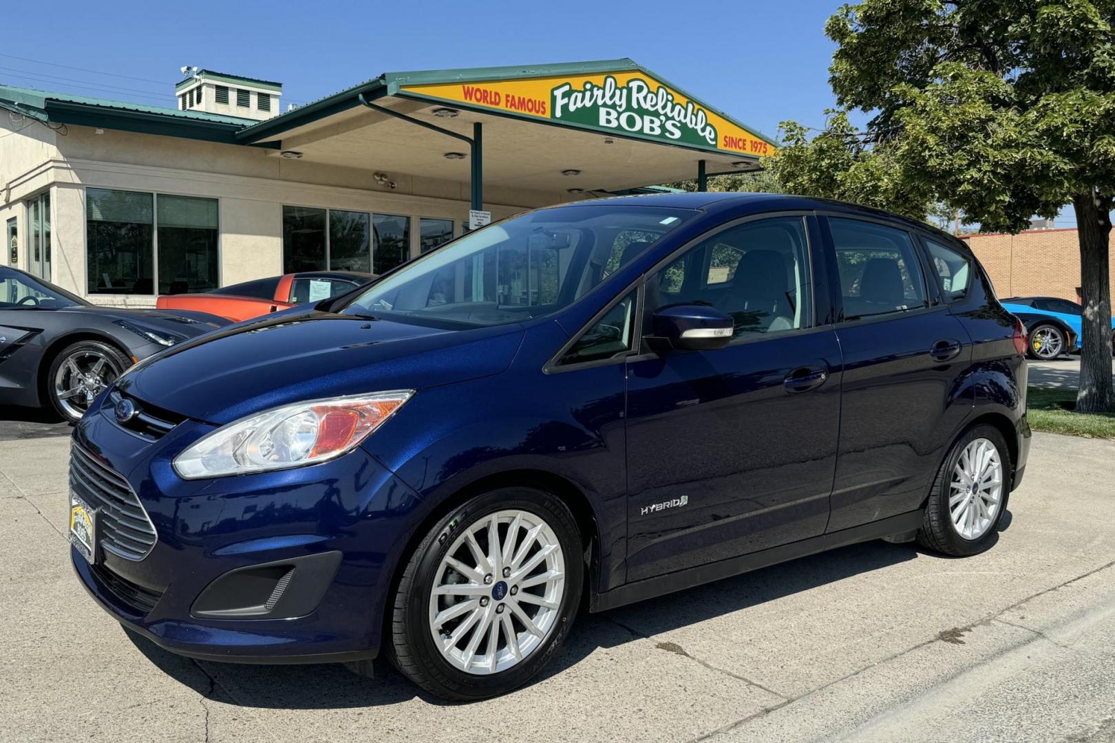 2016 Blue /Gray Ford C-Max Hybrid SE (1FADP5AU7GL) with an 4 Cyl 2.0 Liter Hybrid engine, Automatic transmission, located at 2304 W. Main St., Boise, ID, 83702, (208) 342-7777, 43.622105, -116.218658 - Photo#0