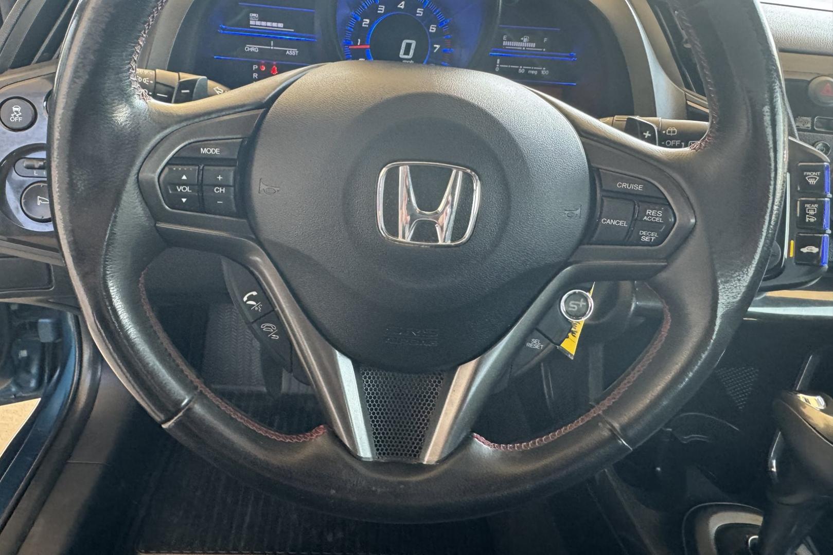 2013 North Shore Blue Pearl /Black Honda CR-Z EX EX (JHMZF1D66DS) with an 4 Cyl 1.5 Liter Hybrid engine, Automatic transmission, located at 2304 W. Main St., Boise, ID, 83702, (208) 342-7777, 43.622105, -116.218658 - Photo#8