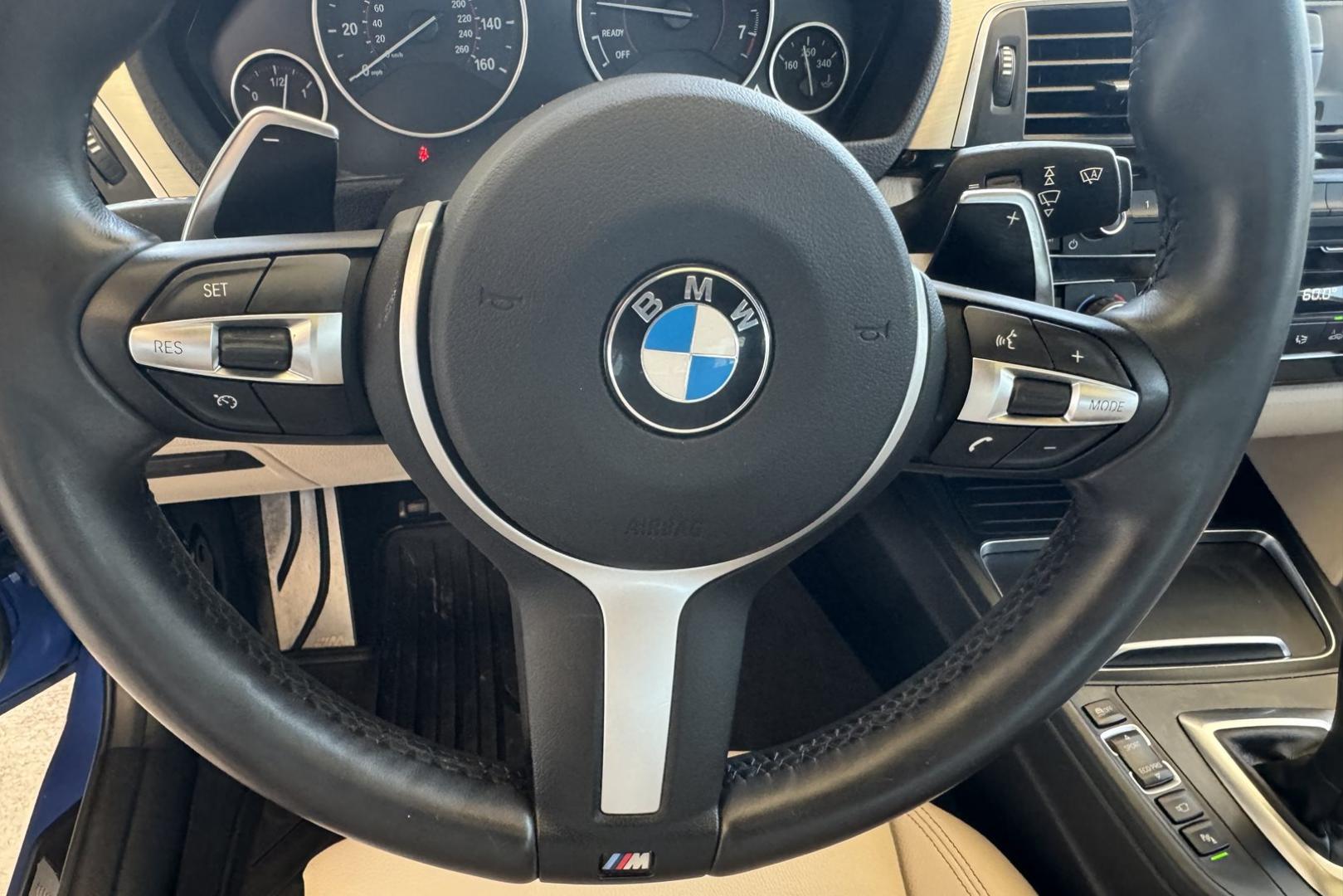 2016 Estoril Blue Metallic /Oyster Dakota Leather BMW 340i xDrive (WBA8B7C51GK) with an 6 Cyl 3.0 Liter Inline Twin Turbo engine, Automatic transmission, located at 2304 W. Main St., Boise, ID, 83702, (208) 342-7777, 43.622105, -116.218658 - Photo#17