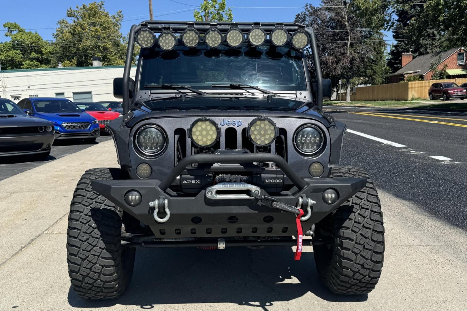 2017 Gray /Black Jeep Wrangler Unlimited Sport Sport (1C4BJWDG6HL) with an V6 3.6 Liter engine, 6 Speed Manual transmission, located at 2304 W. Main St., Boise, ID, 83702, (208) 342-7777, 43.622105, -116.218658 - Photo#3