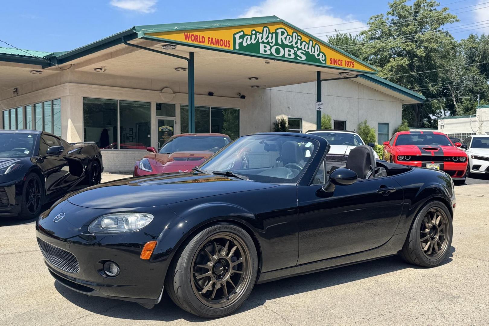 2006 Black /Black Mazda Miata MX-5 Sport (JM1NC25F660) with an 4 Cyl 2.0 Liter engine, 6 Speed Manual transmission, located at 2304 W. Main St., Boise, ID, 83702, (208) 342-7777, 43.622105, -116.218658 - Idaho Car From New! Great Example Of A Clean Miata! - Photo#0