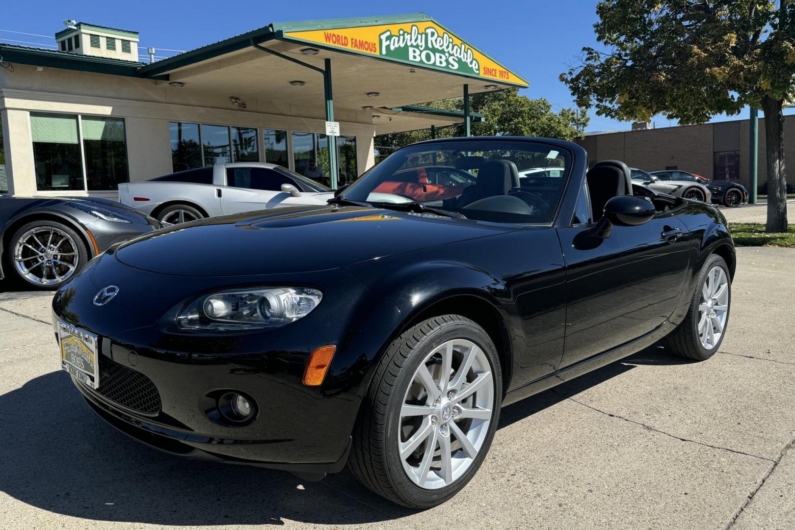 2006 Black /Black Mazda Miata MX-5 Sport (JM1NC25F660) with an 4 Cyl 2.0 Liter engine, 6 Speed Manual transmission, located at 2304 W. Main St., Boise, ID, 83702, (208) 342-7777, 43.622105, -116.218658 - Photo#0