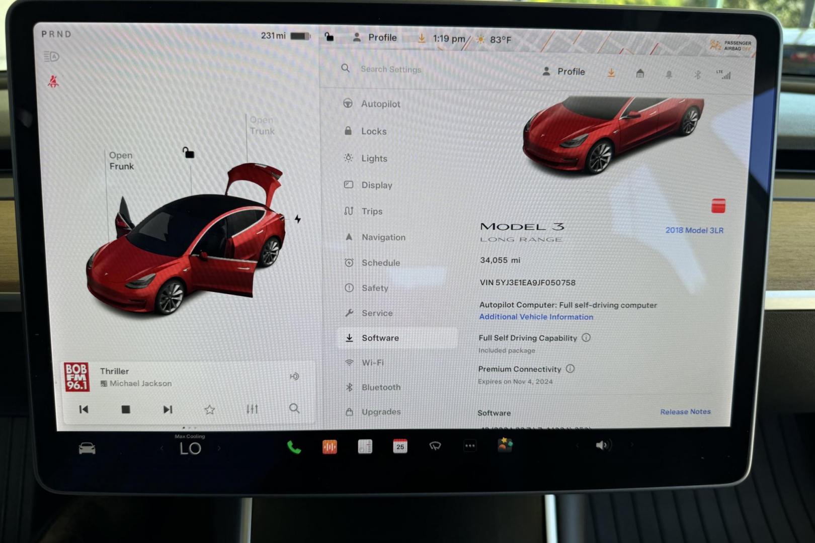 2018 Red Muti-Coat /Black Tesla Model 3 LR (5YJ3E1EA9JF) with an 75 kWh engine, Automatic transmission, located at 2304 W. Main St., Boise, ID, 83702, (208) 342-7777, 43.622105, -116.218658 - Photo#18