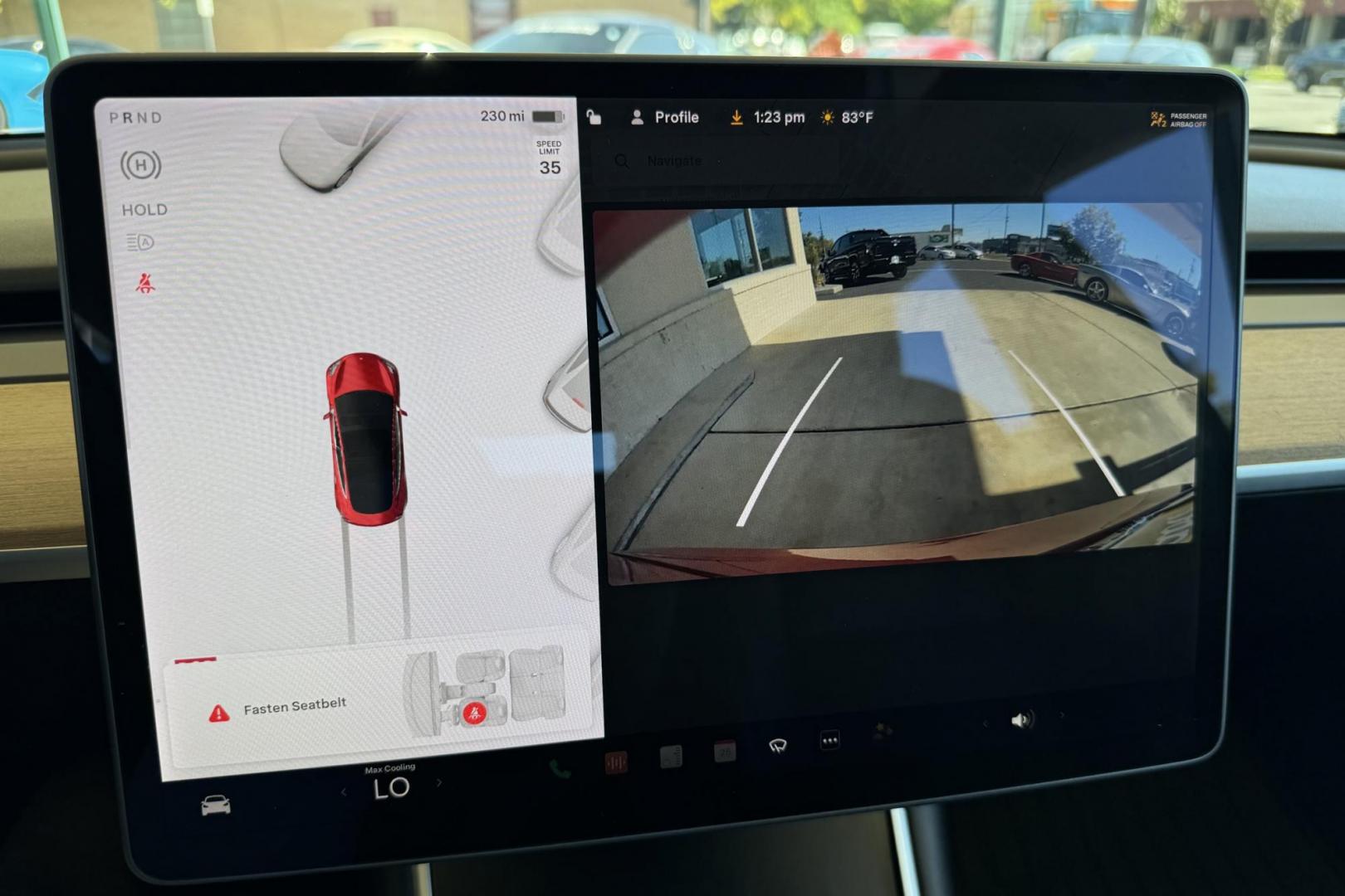 2018 Red Muti-Coat /Black Tesla Model 3 LR (5YJ3E1EA9JF) with an 75 kWh engine, Automatic transmission, located at 2304 W. Main St., Boise, ID, 83702, (208) 342-7777, 43.622105, -116.218658 - Photo#22