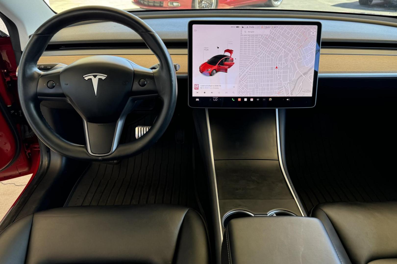 2018 Red Muti-Coat /Black Tesla Model 3 LR (5YJ3E1EA9JF) with an 75 kWh engine, Automatic transmission, located at 2304 W. Main St., Boise, ID, 83702, (208) 342-7777, 43.622105, -116.218658 - Photo#9