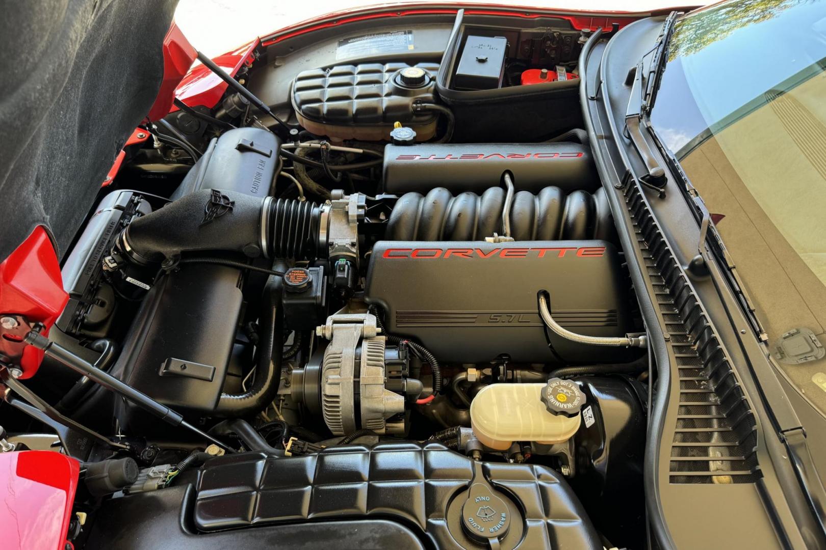 2001 Torch Red /Black Chevrolet Corvette (1G1YY22G015) with an V8 5.7 Liter engine, Automatic transmission, located at 2304 W. Main St., Boise, ID, 83702, (208) 342-7777, 43.622105, -116.218658 - 2 Owner Idaho Car! New Tires Too! - Photo#9