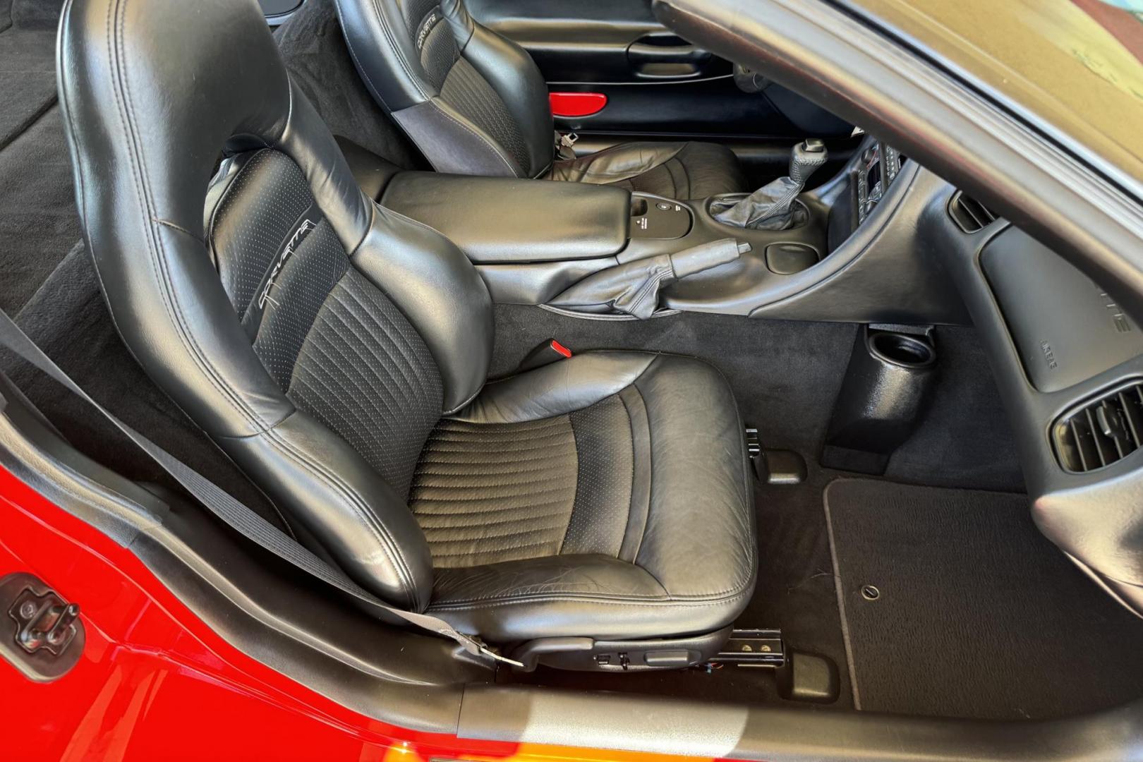 2001 Torch Red /Black Chevrolet Corvette (1G1YY22G015) with an V8 5.7 Liter engine, Automatic transmission, located at 2304 W. Main St., Boise, ID, 83702, (208) 342-7777, 43.622105, -116.218658 - 2 Owner Idaho Car! New Tires Too! - Photo#11