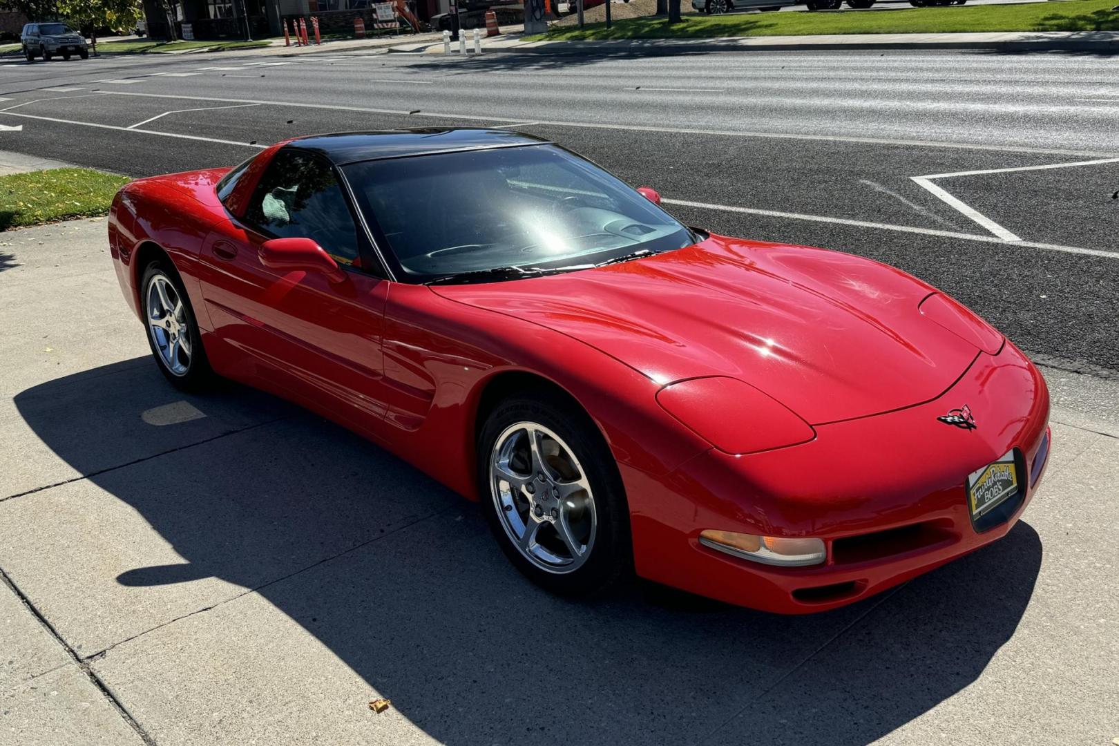 2001 Torch Red /Black Chevrolet Corvette (1G1YY22G015) with an V8 5.7 Liter engine, Automatic transmission, located at 2304 W. Main St., Boise, ID, 83702, (208) 342-7777, 43.622105, -116.218658 - 2 Owner Idaho Car! New Tires Too! - Photo#14