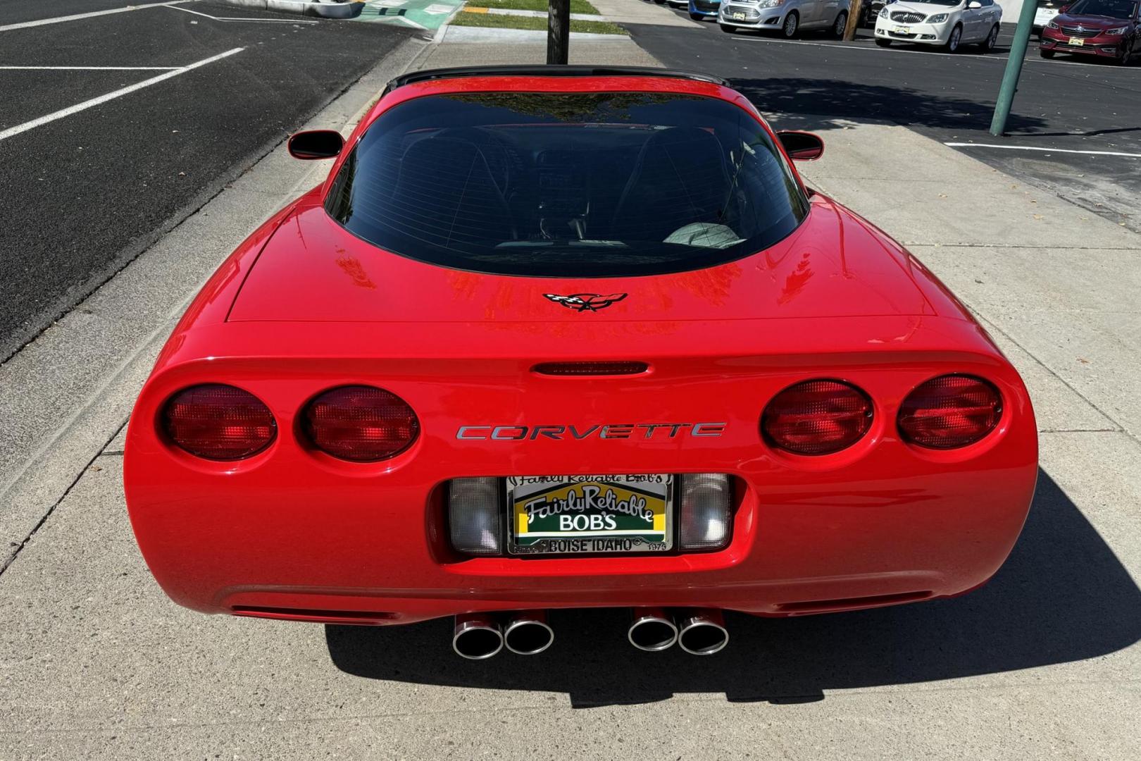 2001 Torch Red /Black Chevrolet Corvette (1G1YY22G015) with an V8 5.7 Liter engine, Automatic transmission, located at 2304 W. Main St., Boise, ID, 83702, (208) 342-7777, 43.622105, -116.218658 - 2 Owner Idaho Car! New Tires Too! - Photo#1