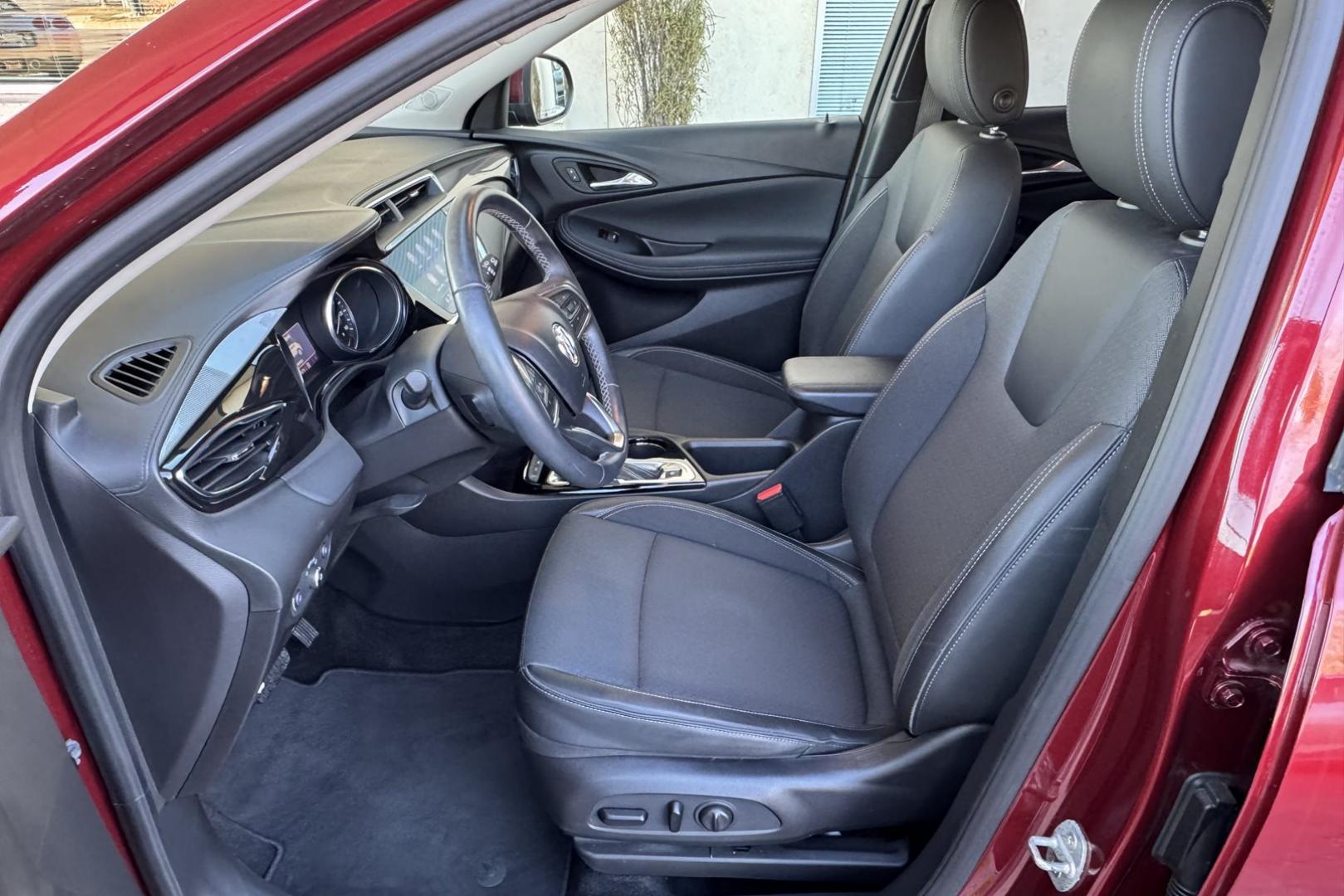 2022 Cinnabar Metallic /Black Buick Encore GX Select (KL4MMESL7NB) with an 3 Cyl 1.3 Liter Turbo engine, Automatic 9 Speed transmission, located at 2304 W. Main St., Boise, ID, 83702, (208) 342-7777, 43.622105, -116.218658 - New Tires! Idaho Vehicle! All Wheel Drive! - Photo#9