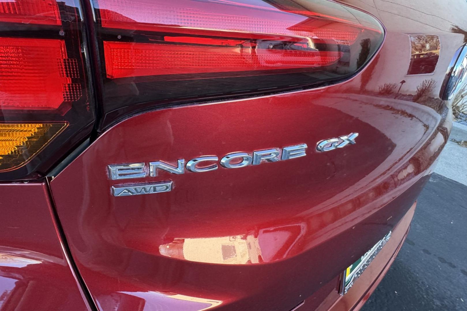 2022 Cinnabar Metallic /Black Buick Encore GX Select (KL4MMESL7NB) with an 3 Cyl 1.3 Liter Turbo engine, Automatic 9 Speed transmission, located at 2304 W. Main St., Boise, ID, 83702, (208) 342-7777, 43.622105, -116.218658 - New Tires! Idaho Vehicle! All Wheel Drive! - Photo#22