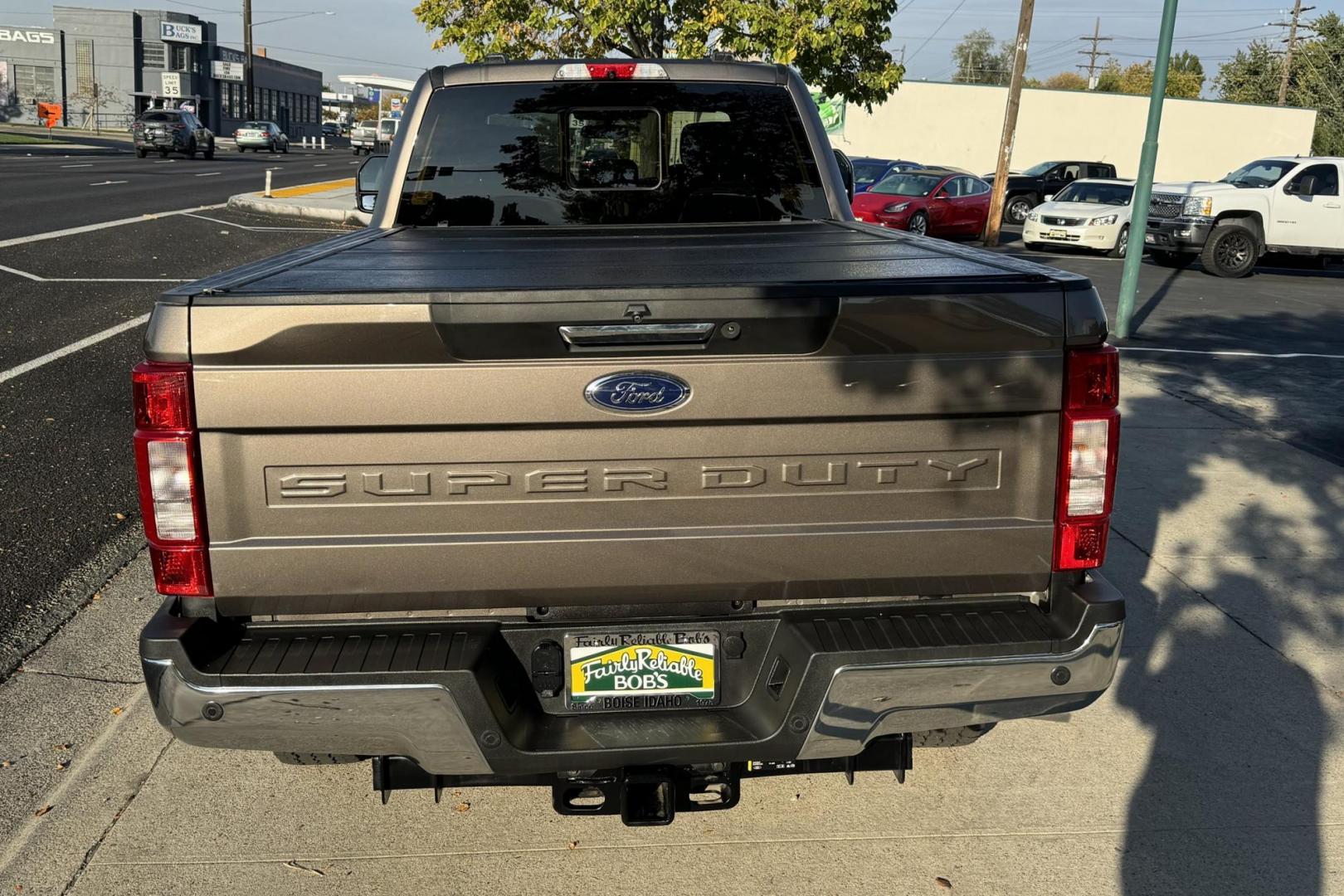 2022 Stone Gray Metallic /Black Ford F-350 Super Duty Crew Cab Lariat (1FT8W3BT3NE) with an V8 6.7 Liter Turbo Diesel engine, Automatic 10 Speed transmission, located at 2304 W. Main St., Boise, ID, 83702, (208) 342-7777, 43.622105, -116.218658 - One Owner USA Diesel Powered Ford! - Photo#1