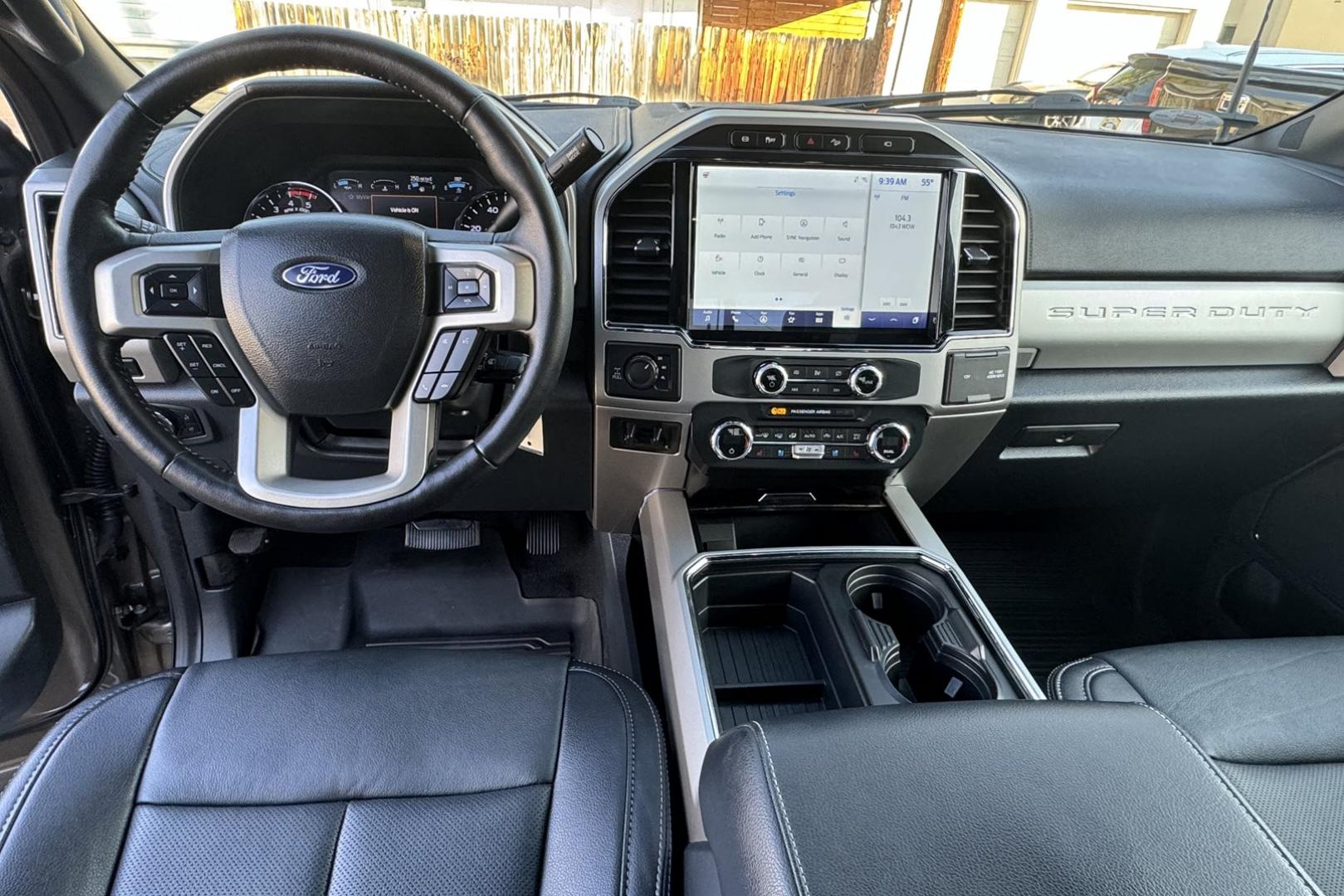 2022 Stone Gray Metallic /Black Ford F-350 Super Duty Crew Cab Lariat (1FT8W3BT3NE) with an V8 6.7 Liter Turbo Diesel engine, Automatic 10 Speed transmission, located at 2304 W. Main St., Boise, ID, 83702, (208) 342-7777, 43.622105, -116.218658 - One Owner USA Diesel Powered Ford! - Photo#16