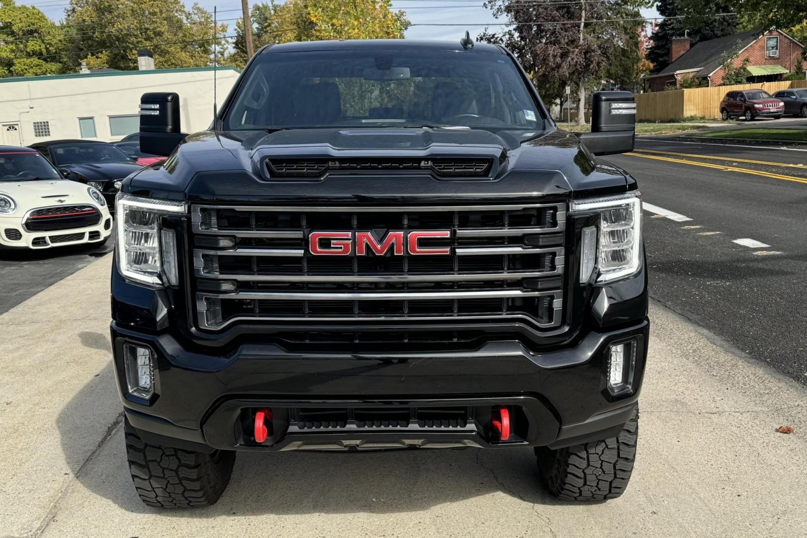 2022 Black /Black GMC Sierra 3500HD AT4 (1GT49VEY4NF) with an V8 6.6 Liter Duramax Diesel engine, Automatic 10 Speed transmission, located at 2304 W. Main St., Boise, ID, 83702, (208) 342-7777, 43.622105, -116.218658 - Truck With Attitude! - Photo#3