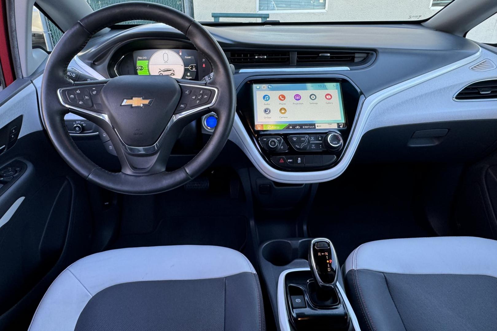 2017 Cajun Red /Dark Galvanized/Sky Cool Gray Chevrolet Bolt Premier Premier (1G1FX6S01H4) with an 60 kWh engine, Automatic transmission, located at 2304 W. Main St., Boise, ID, 83702, (208) 342-7777, 43.622105, -116.218658 - Photo#11