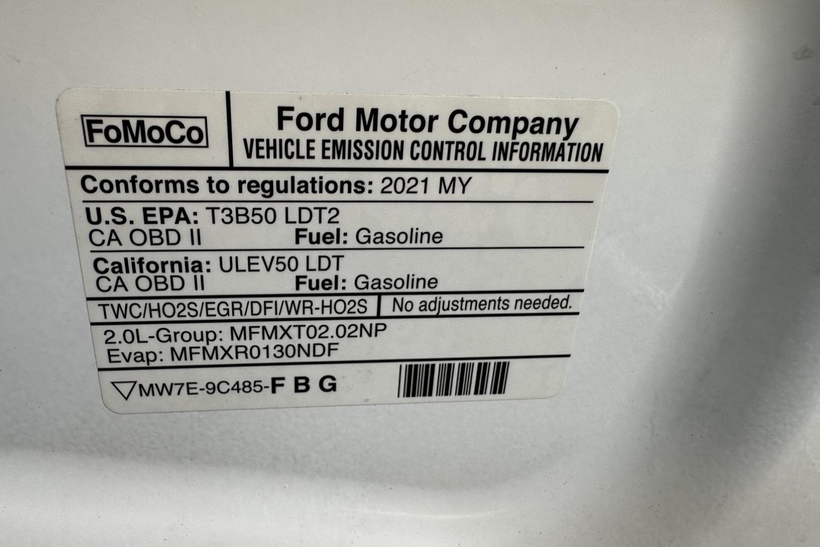 2021 Oxford White /Black Ford Transit Connect Cargo Van XL (NM0LS7E25M1) with an 4 Cyl 2.0 Liter engine, Automatic transmission, located at 2304 W. Main St., Boise, ID, 83702, (208) 342-7777, 43.622105, -116.218658 - Ready For Business Or Camper Conversion! - Photo#7