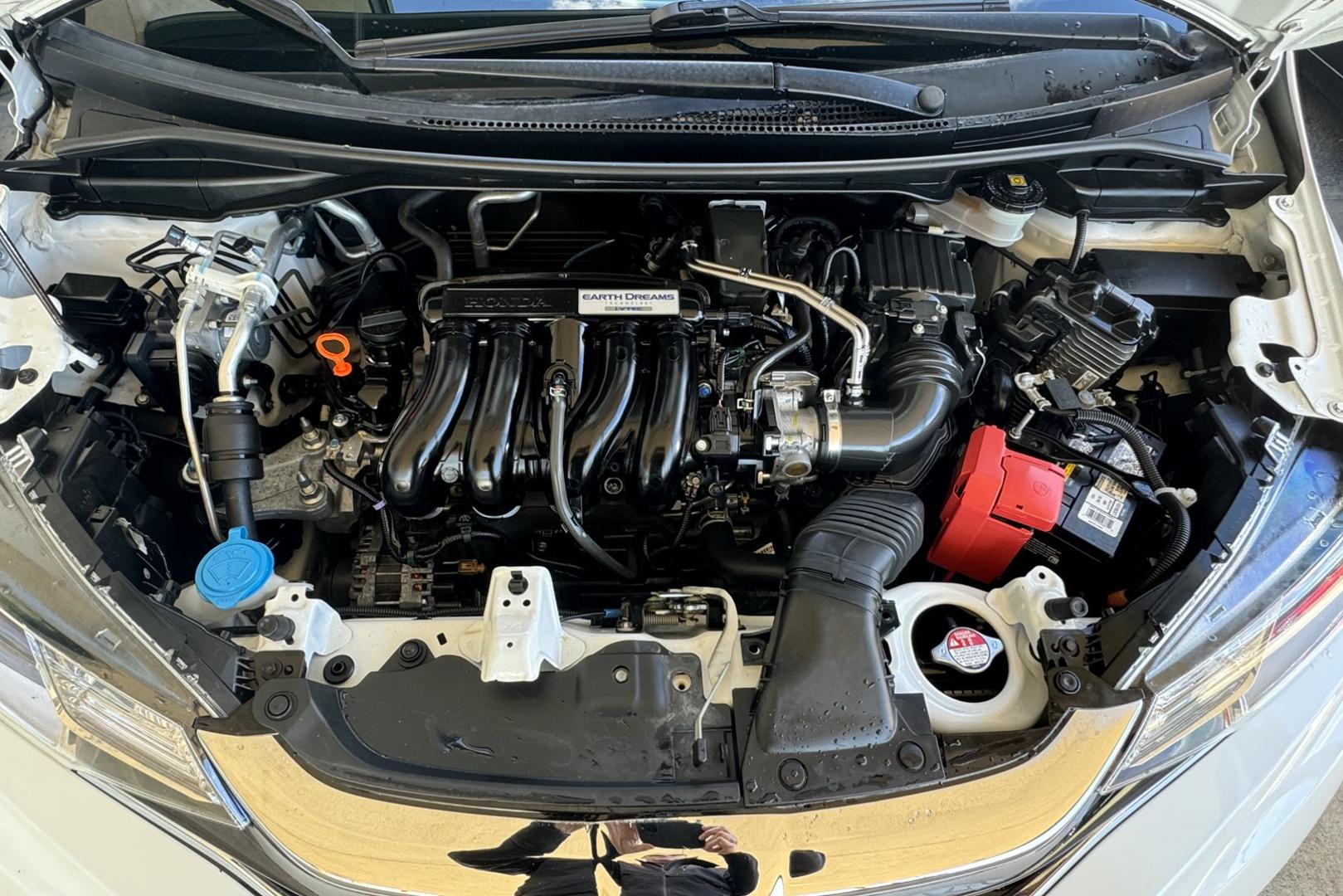 2019 White /Black Honda Fit LX (3HGGK5H4XKM) with an 4 Cyl 1.5 Liter engine, Automatic transmission, located at 2304 W. Main St., Boise, ID, 83702, (208) 342-7777, 43.622105, -116.218658 - Photo#12