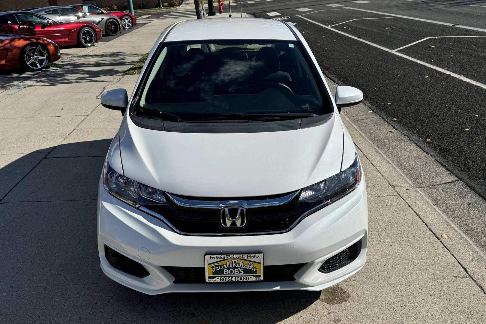 2019 White /Black Honda Fit LX (3HGGK5H4XKM) with an 4 Cyl 1.5 Liter engine, Automatic transmission, located at 2304 W. Main St., Boise, ID, 83702, (208) 342-7777, 43.622105, -116.218658 - Photo#3