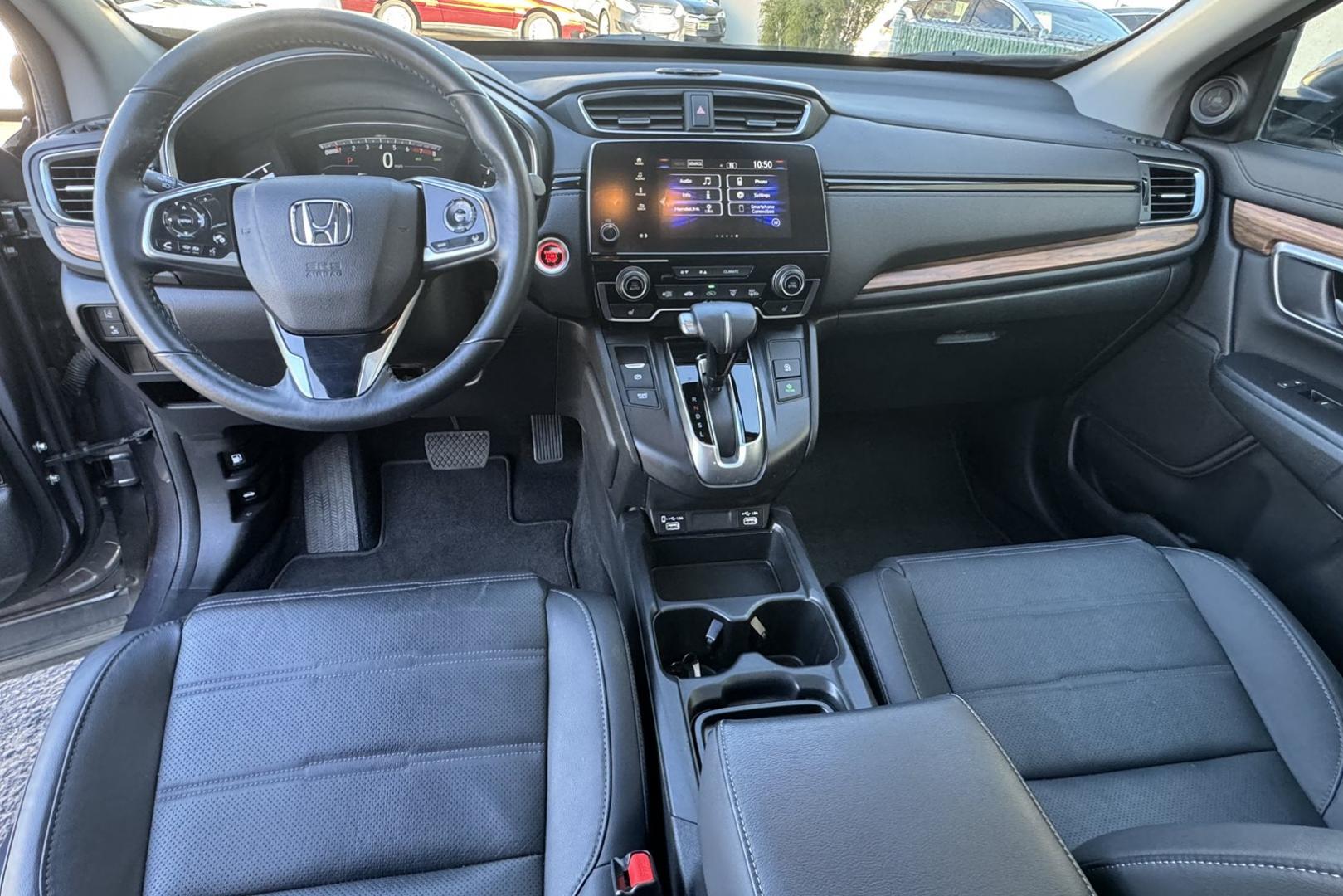2022 Modern Steel Metallic /Black Honda CR-V EX-L (2HKRW2H87NH) with an 4 Cyl 1.5 Liter Turbo engine, Automatic transmission, located at 2304 W. Main St., Boise, ID, 83702, (208) 342-7777, 43.622105, -116.218658 - New Tires! Own The Legend! - Photo#12