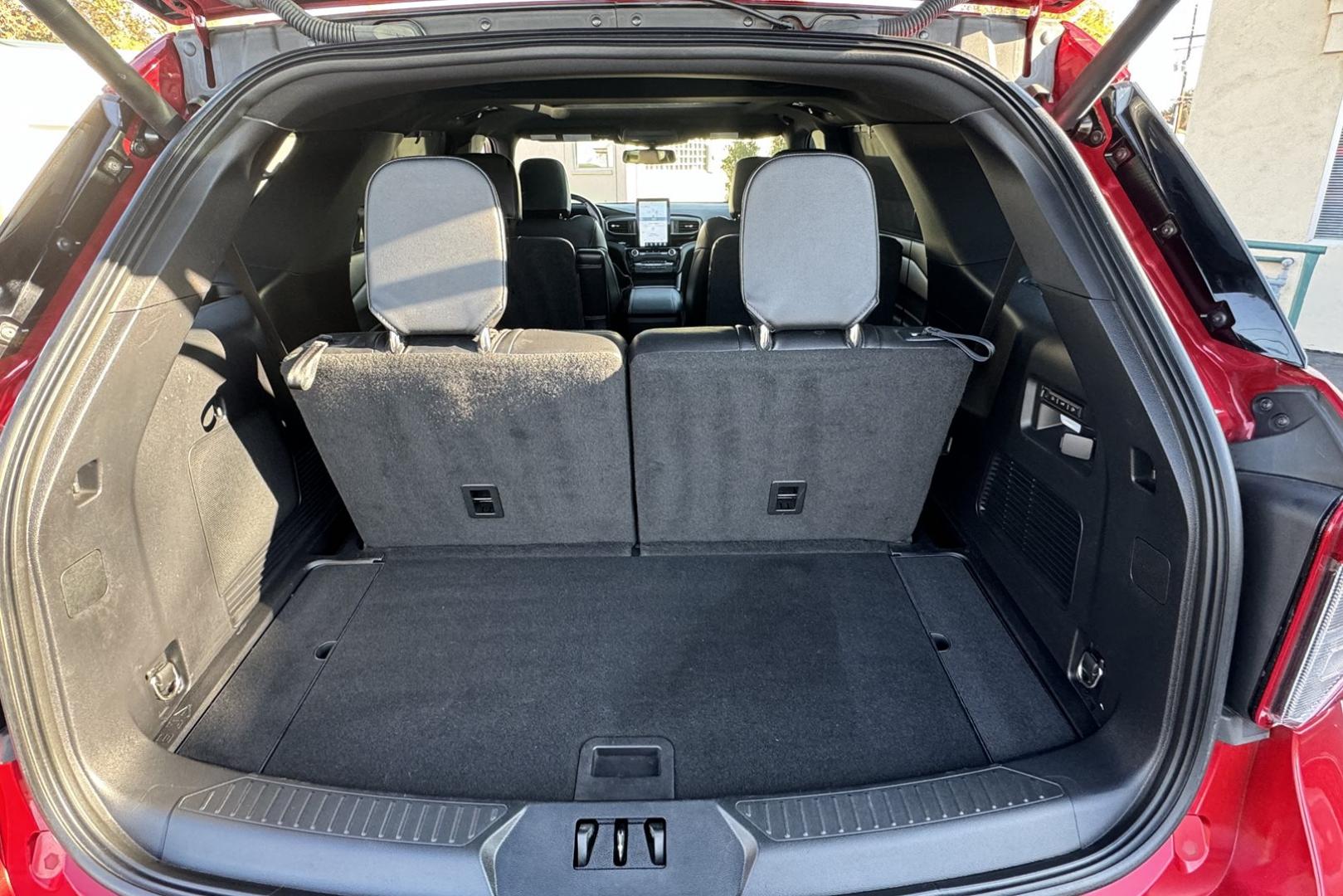 2022 Rapid Red /Black Ford Explorer ST (1FM5K8GC5NG) with an V6 3.0 Liter Twin Turbo engine, Automatic 10 Speed transmission, located at 2304 W. Main St., Boise, ID, 83702, (208) 342-7777, 43.622105, -116.218658 - 7 Passenger And A Blast To Drive! - Photo#23
