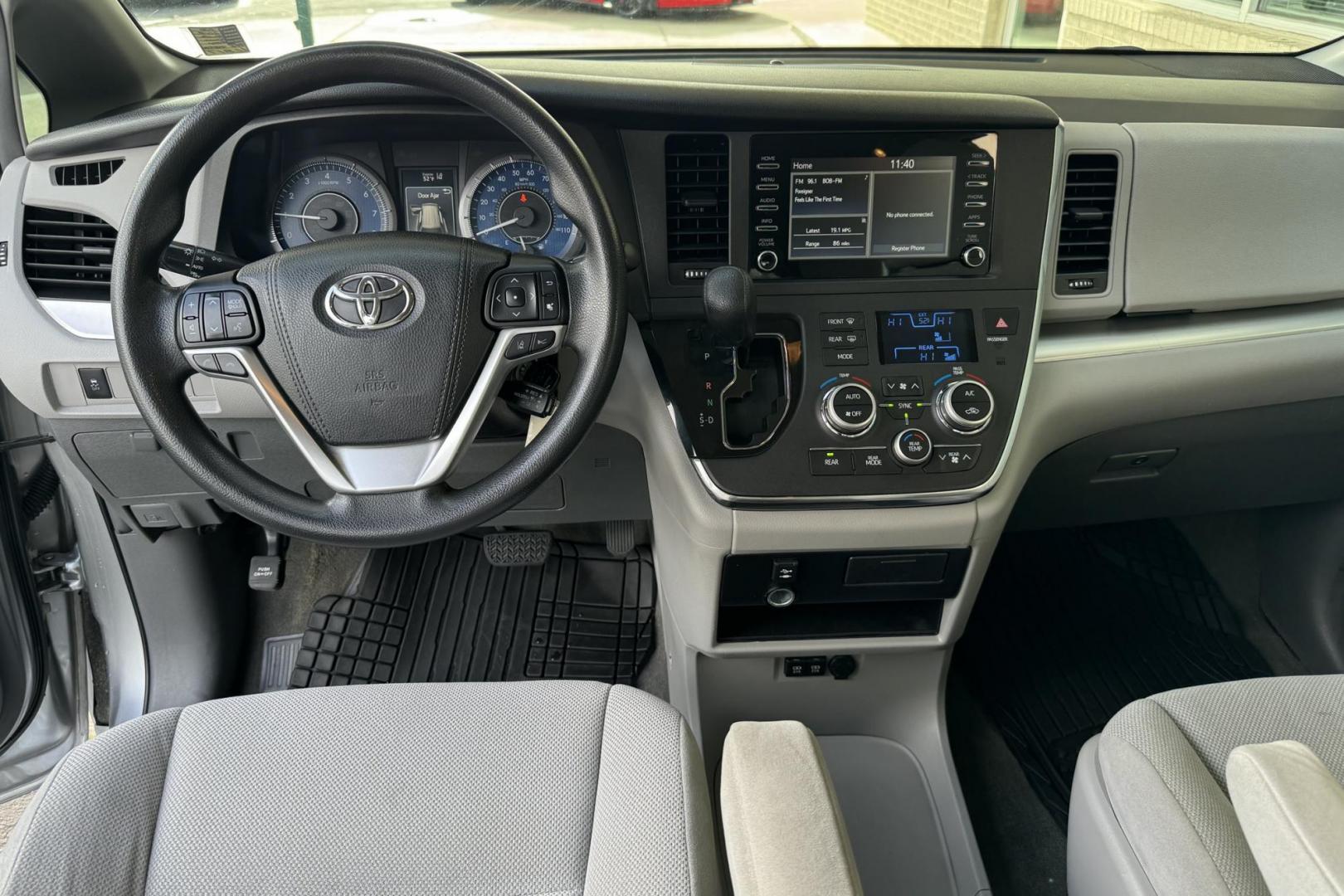 2018 Shimmering Silver /Gray Toyota Sienna L (5TDZZ3DC8JS) with an V6 3.5 Liter engine, Automatic 8 Speed transmission, located at 2304 W. Main St., Boise, ID, 83702, (208) 342-7777, 43.622105, -116.218658 - 4 Captains Chairs! 7 Passenger! Dual Sliding Doors! - Photo#10
