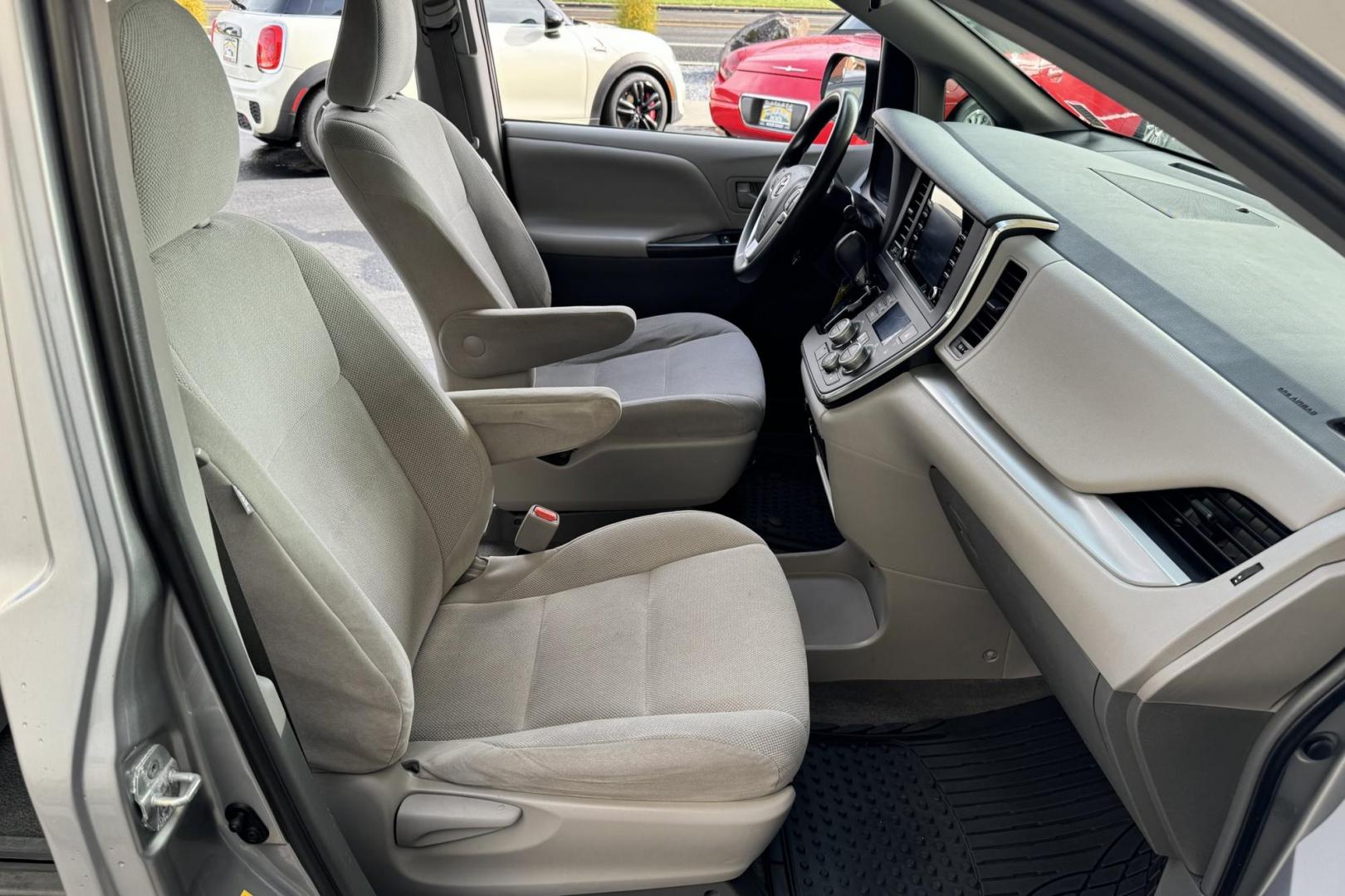2018 Shimmering Silver /Gray Toyota Sienna L (5TDZZ3DC8JS) with an V6 3.5 Liter engine, Automatic 8 Speed transmission, located at 2304 W. Main St., Boise, ID, 83702, (208) 342-7777, 43.622105, -116.218658 - 4 Captains Chairs! 7 Passenger! Dual Sliding Doors! - Photo#15