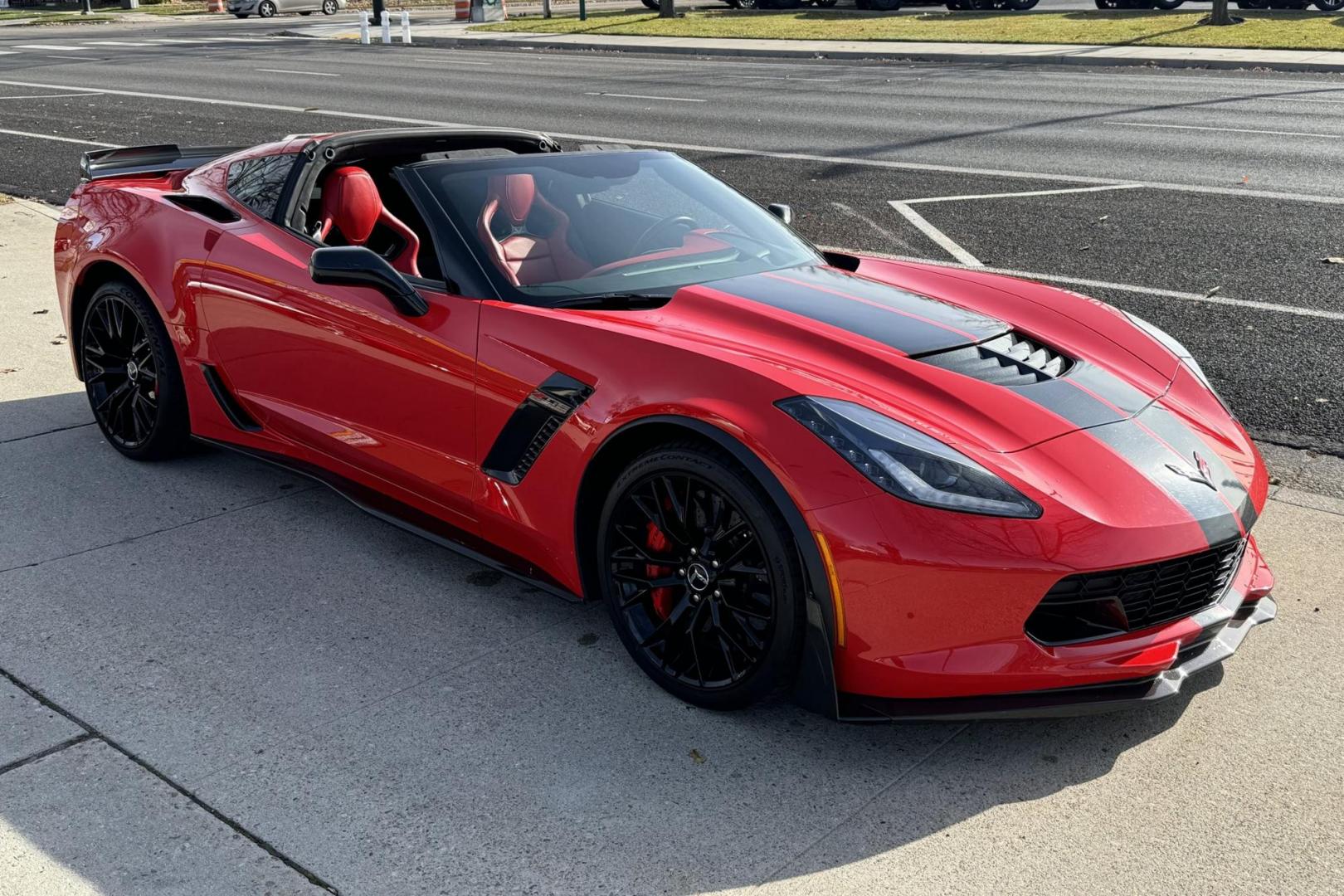 2015 Torch Red /Adrenaline Red Chevrolet Corvette Stingray 3LZ (1G1YU2D66F5) with an V8 6.2 Liter Supercharged engine, Automatic 8 Speed transmission, located at 2304 W. Main St., Boise, ID, 83702, (208) 342-7777, 43.622105, -116.218658 - Z07 Package With Carbon Ceramic Brakes! - Photo#1