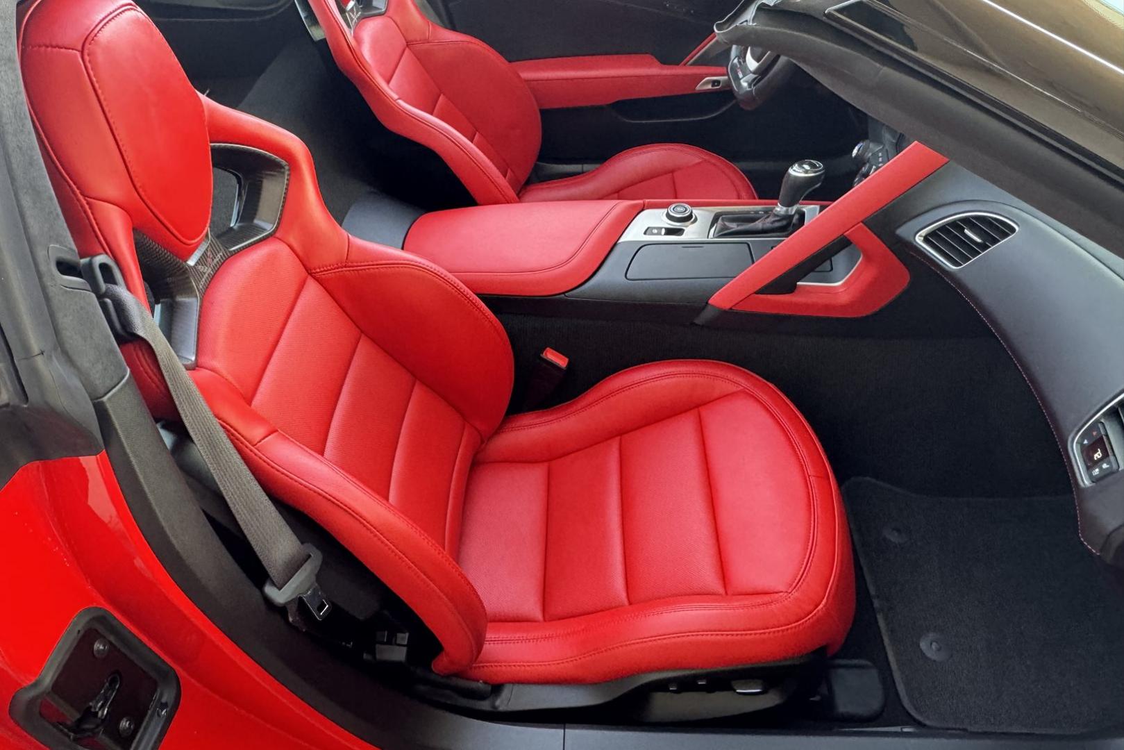 2015 Torch Red /Adrenaline Red Chevrolet Corvette Stingray 3LZ (1G1YU2D66F5) with an V8 6.2 Liter Supercharged engine, Automatic 8 Speed transmission, located at 2304 W. Main St., Boise, ID, 83702, (208) 342-7777, 43.622105, -116.218658 - Z07 Package With Carbon Ceramic Brakes! - Photo#13
