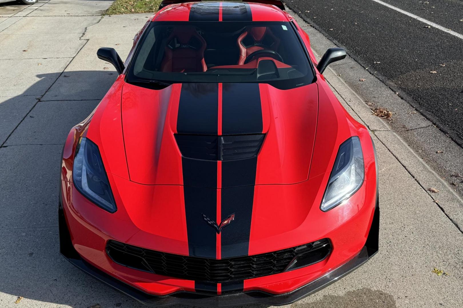 2015 Torch Red /Adrenaline Red Chevrolet Corvette Stingray 3LZ (1G1YU2D66F5) with an V8 6.2 Liter Supercharged engine, Automatic 8 Speed transmission, located at 2304 W. Main St., Boise, ID, 83702, (208) 342-7777, 43.622105, -116.218658 - Z07 Package With Carbon Ceramic Brakes! - Photo#20