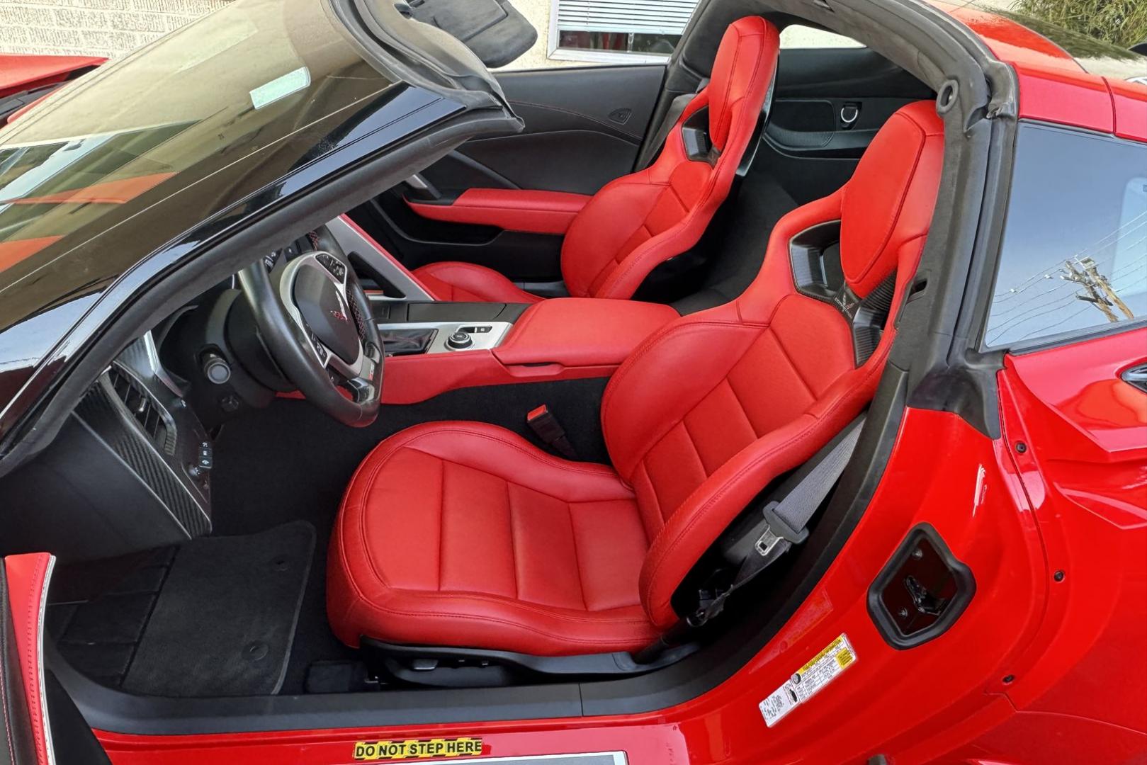 2015 Torch Red /Adrenaline Red Chevrolet Corvette Stingray 3LZ (1G1YU2D66F5) with an V8 6.2 Liter Supercharged engine, Automatic 8 Speed transmission, located at 2304 W. Main St., Boise, ID, 83702, (208) 342-7777, 43.622105, -116.218658 - Z07 Package With Carbon Ceramic Brakes! - Photo#6
