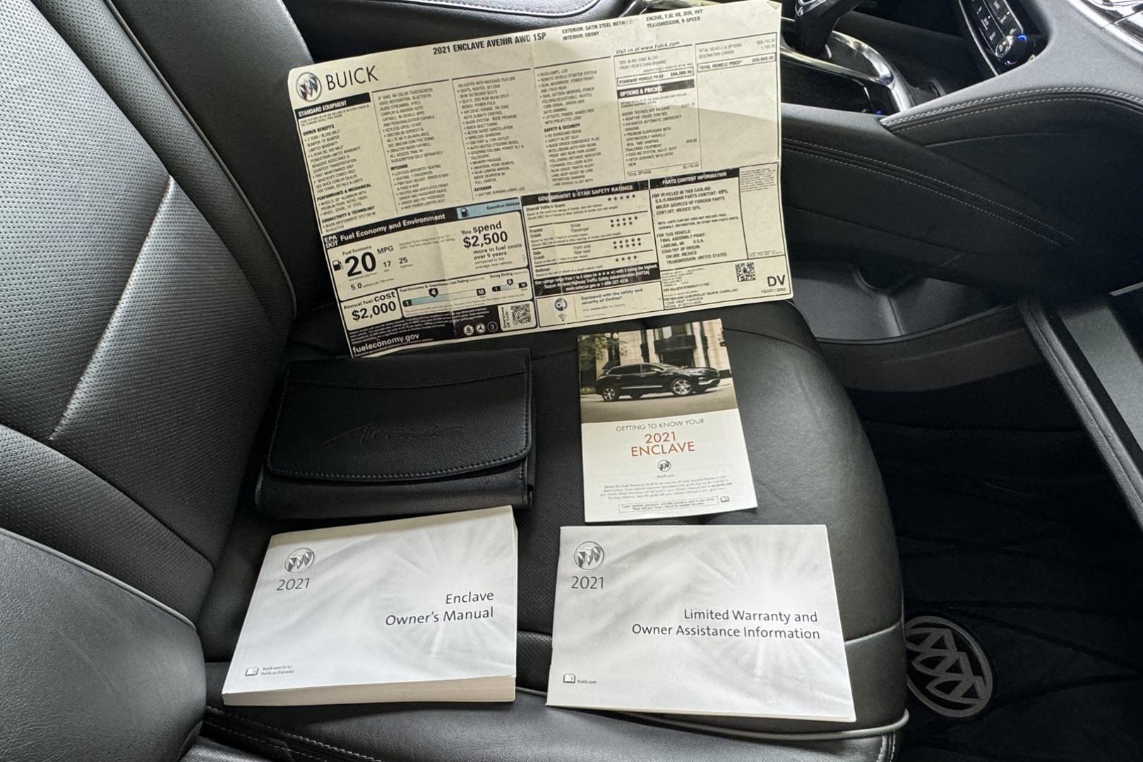 2021 Satin Steel Metallic /Ebony Leather Buick Enlcave Avenir (5GAEVCKW6MJ) with an V6 3.6 Liter engine, Automatic 9 Speed transmission, located at 2304 W. Main St., Boise, ID, 83702, (208) 342-7777, 43.622105, -116.218658 - Clean One Owner Idaho SUV! Highly Optioned And Loaded With Safety Features! - Photo#17