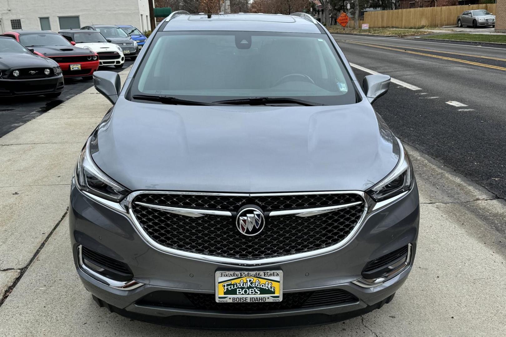 2021 Satin Steel Metallic /Ebony Leather Buick Enlcave Avenir (5GAEVCKW6MJ) with an V6 3.6 Liter engine, Automatic 9 Speed transmission, located at 2304 W. Main St., Boise, ID, 83702, (208) 342-7777, 43.622105, -116.218658 - Clean One Owner Idaho SUV! Highly Optioned And Loaded With Safety Features! - Photo#2