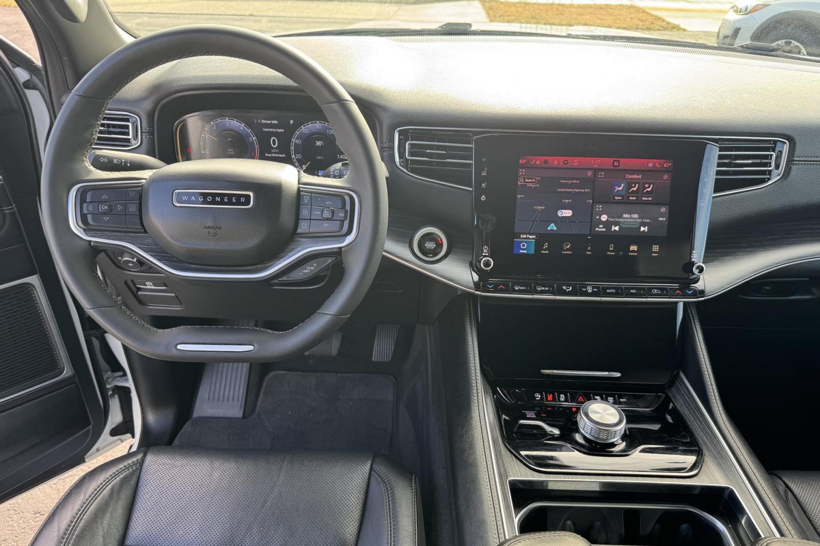 2023 Bright White /Black Jeep Wagoneer L Series II (1C4SJSBP1PS) with an V6 3.0 Liter Twin Turbo engine, Automatic 8 Speed transmission, located at 2304 W. Main St., Boise, ID, 83702, (208) 342-7777, 43.622105, -116.218658 - Seats 8 And Super Smooth Ride! - Photo#33