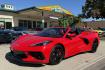 2020 Victory Red /Adrenaline Red Chevrolet Corvette Stingray Convertible 2LT Z51 (1G1Y73D41L5) with an V8 6.2 Liter engine, Automatic 8 Speed transmission, located at 2304 W. Main St., Boise, ID, 83702, (208) 342-7777, 43.622105, -116.218658 - Breathtaking C8 Convertible!- Photo#0