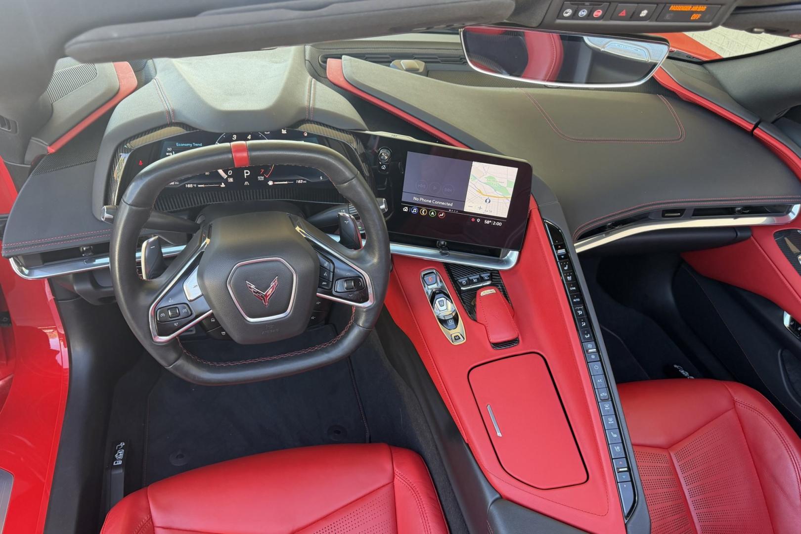 2020 Victory Red /Adrenaline Red Chevrolet Corvette Stingray Convertible 2LT Z51 (1G1Y73D41L5) with an V8 6.2 Liter engine, Automatic 8 Speed transmission, located at 2304 W. Main St., Boise, ID, 83702, (208) 342-7777, 43.622105, -116.218658 - Breathtaking C8 Convertible!- Photo#9