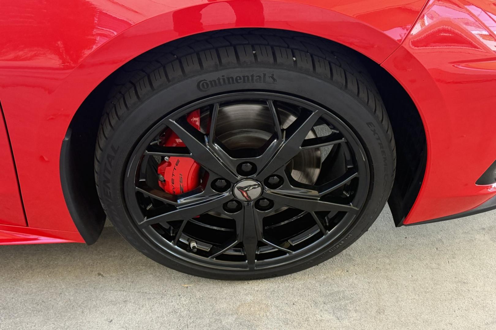 2020 Victory Red /Adrenaline Red Chevrolet Corvette Stingray Convertible 2LT Z51 (1G1Y73D41L5) with an V8 6.2 Liter engine, Automatic 8 Speed transmission, located at 2304 W. Main St., Boise, ID, 83702, (208) 342-7777, 43.622105, -116.218658 - Breathtaking C8 Convertible!- Photo#24
