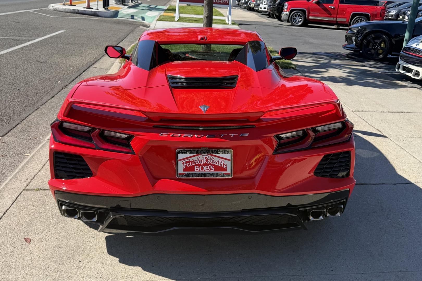 2020 Victory Red /Adrenaline Red Chevrolet Corvette Stingray Convertible 2LT Z51 (1G1Y73D41L5) with an V8 6.2 Liter engine, Automatic 8 Speed transmission, located at 2304 W. Main St., Boise, ID, 83702, (208) 342-7777, 43.622105, -116.218658 - Breathtaking C8 Convertible!- Photo#28