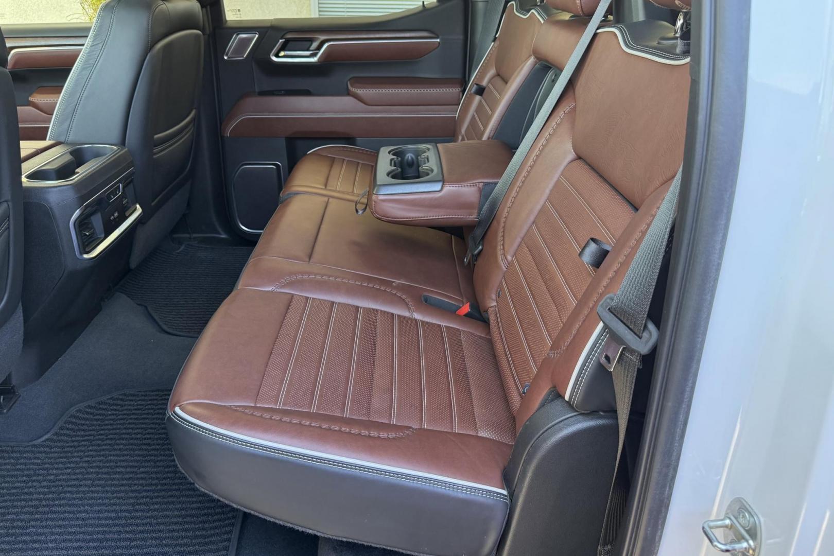 2022 White Frost Tricoat /Alpine Umber GMC Sierra 1500 Denali Ultimate (1GTUUHET1NZ) with an 6 Cyl 3.0 Liter Turbo Diesel engine, Automatic 10 Speed transmission, located at 2304 W. Main St., Boise, ID, 83702, (208) 342-7777, 43.622105, -116.218658 - Looking For That Amazing Truck? Here It Is! - Photo#18